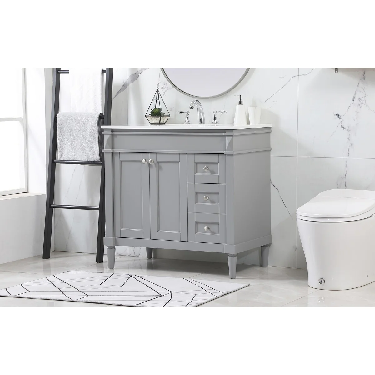 Clarity 32 - 42 Inch Single Bathroom Vanity