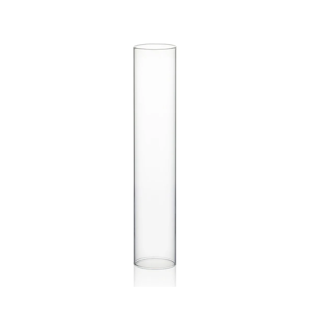 Clear Glass Cylinder Hurricane Chimney Tube, Candle Cover - 1 Piece