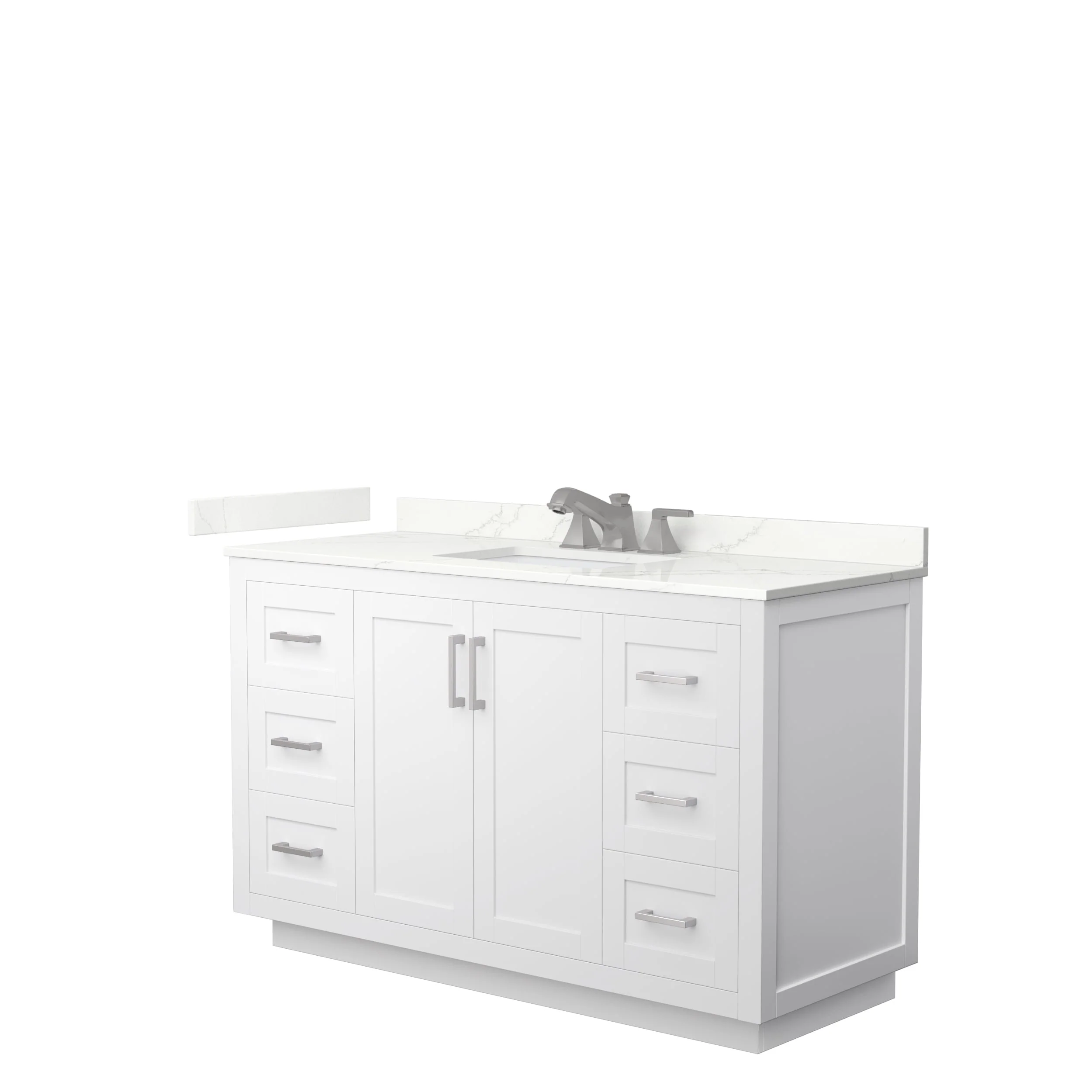 Miranda 54-inch Single Vanity, Quartz Top