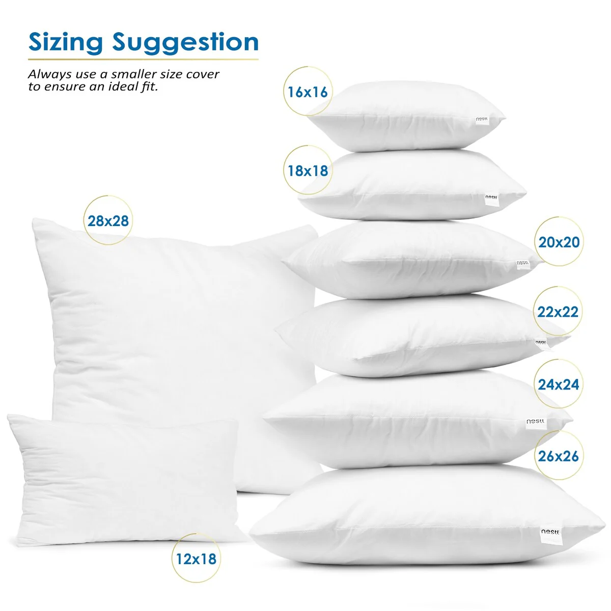 Nestl Throw Pillow Insert