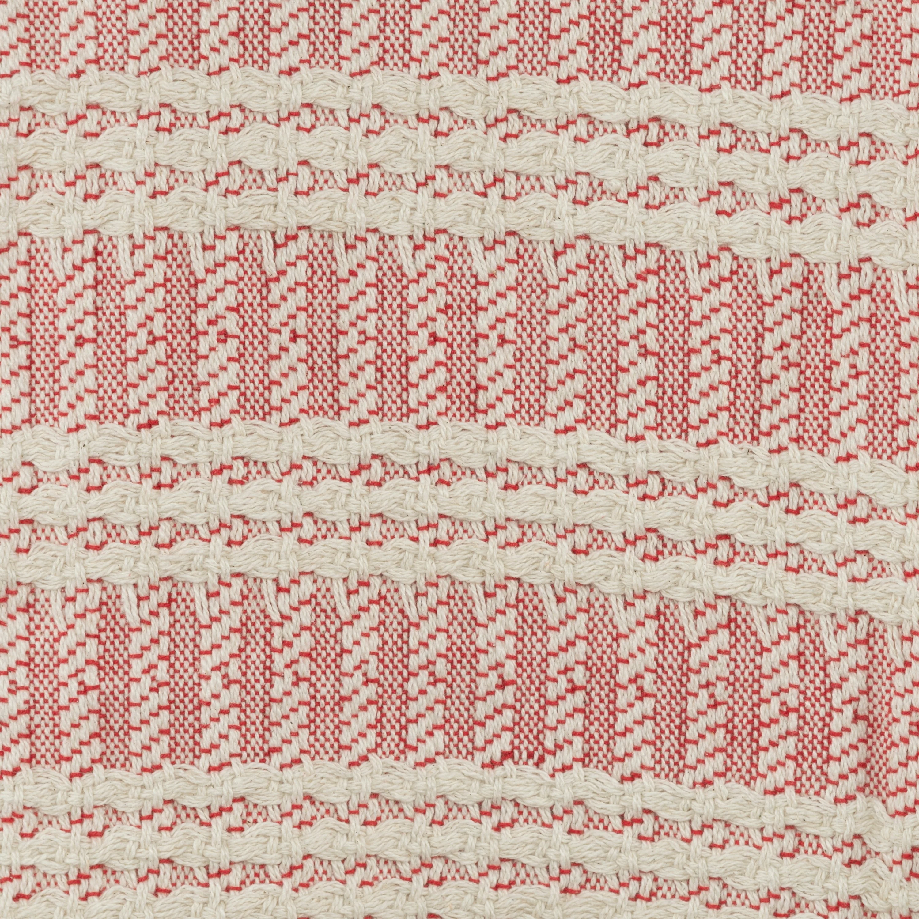 Rizzy Home Hand-made Modern Striped Throw Blanket