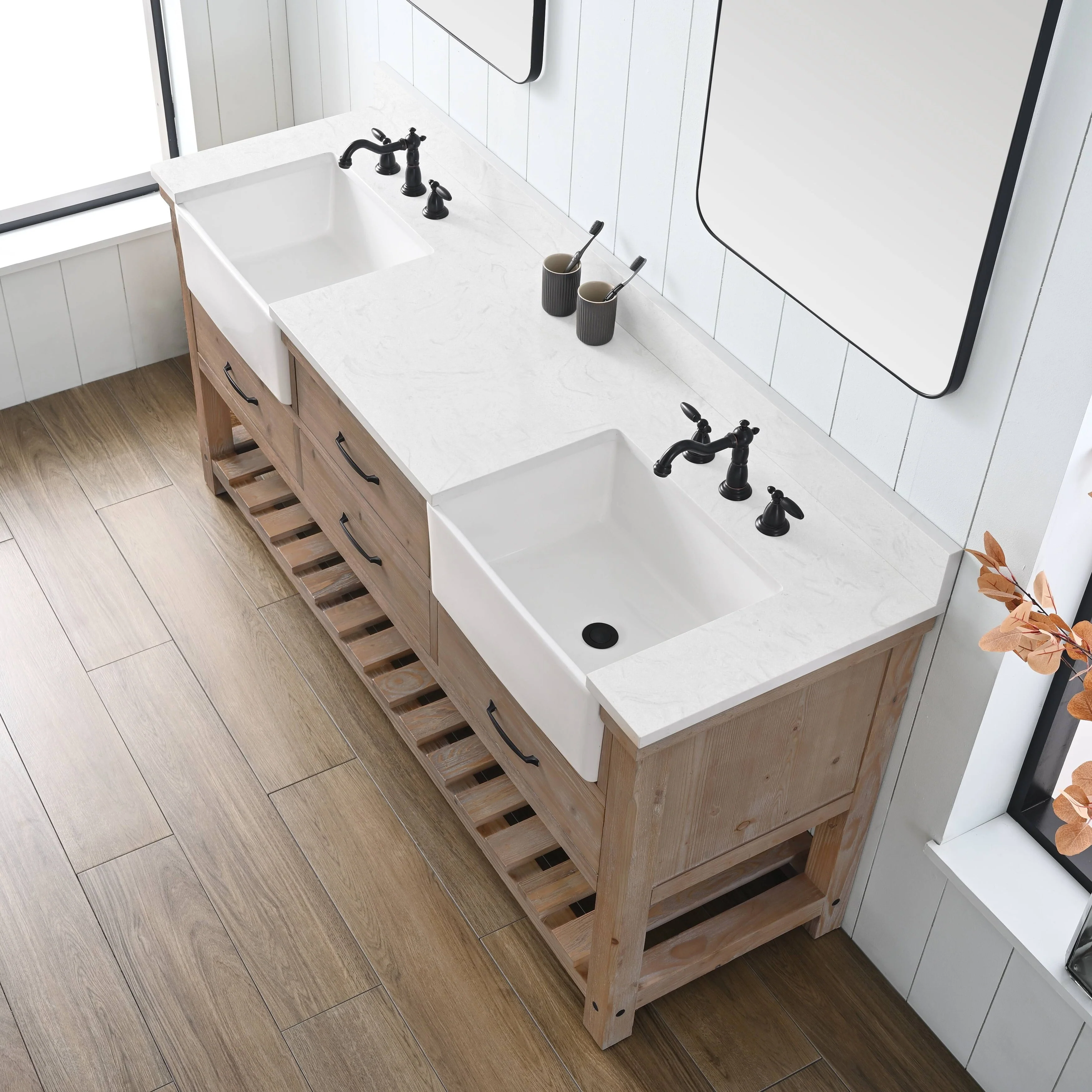 Sudio Design Bathroom Vanity Wesley Weathered Collection.