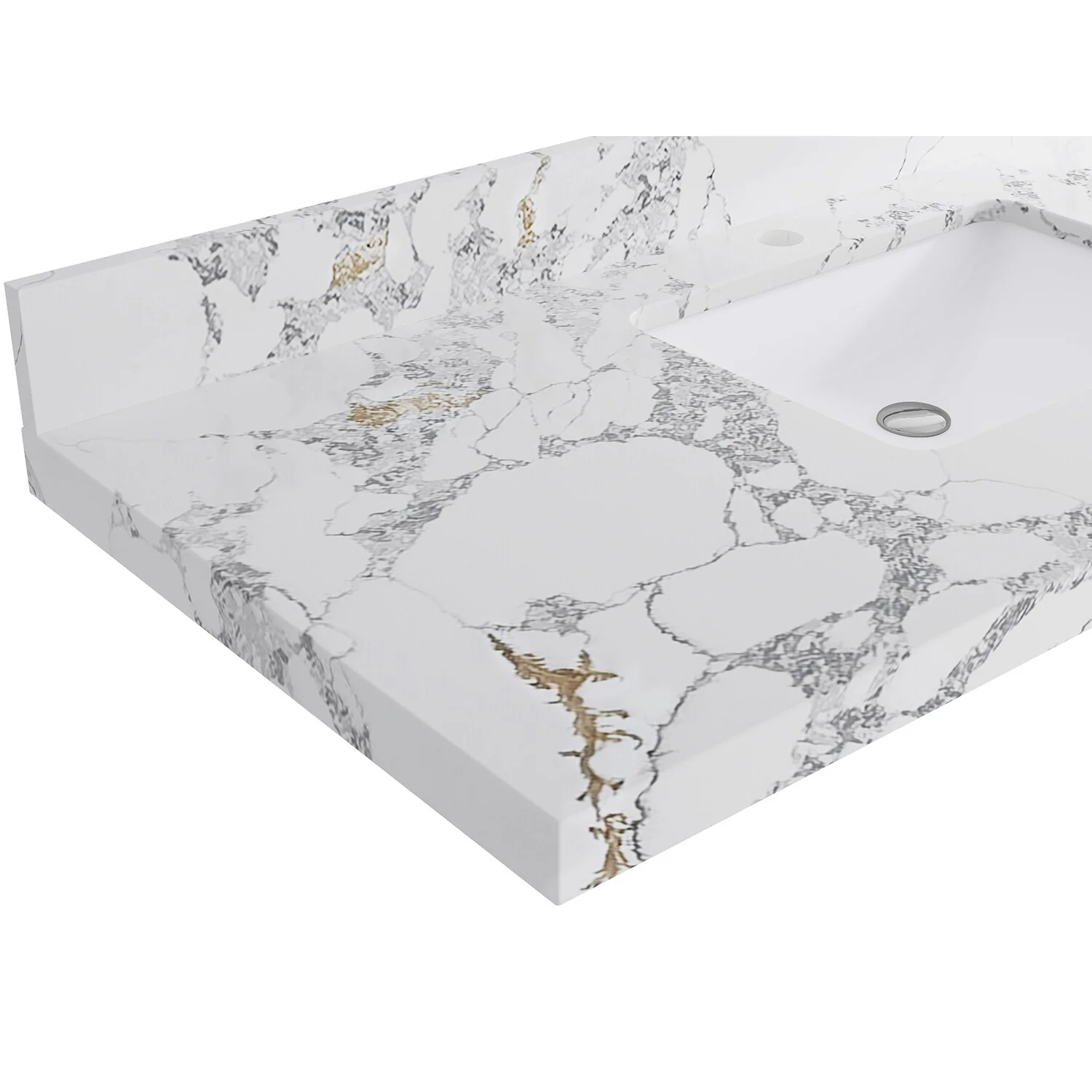 Willow Collections 36 in. W x 22 in. D Aberdeen Right Offset Sink Bathroom Vanity with Countertop