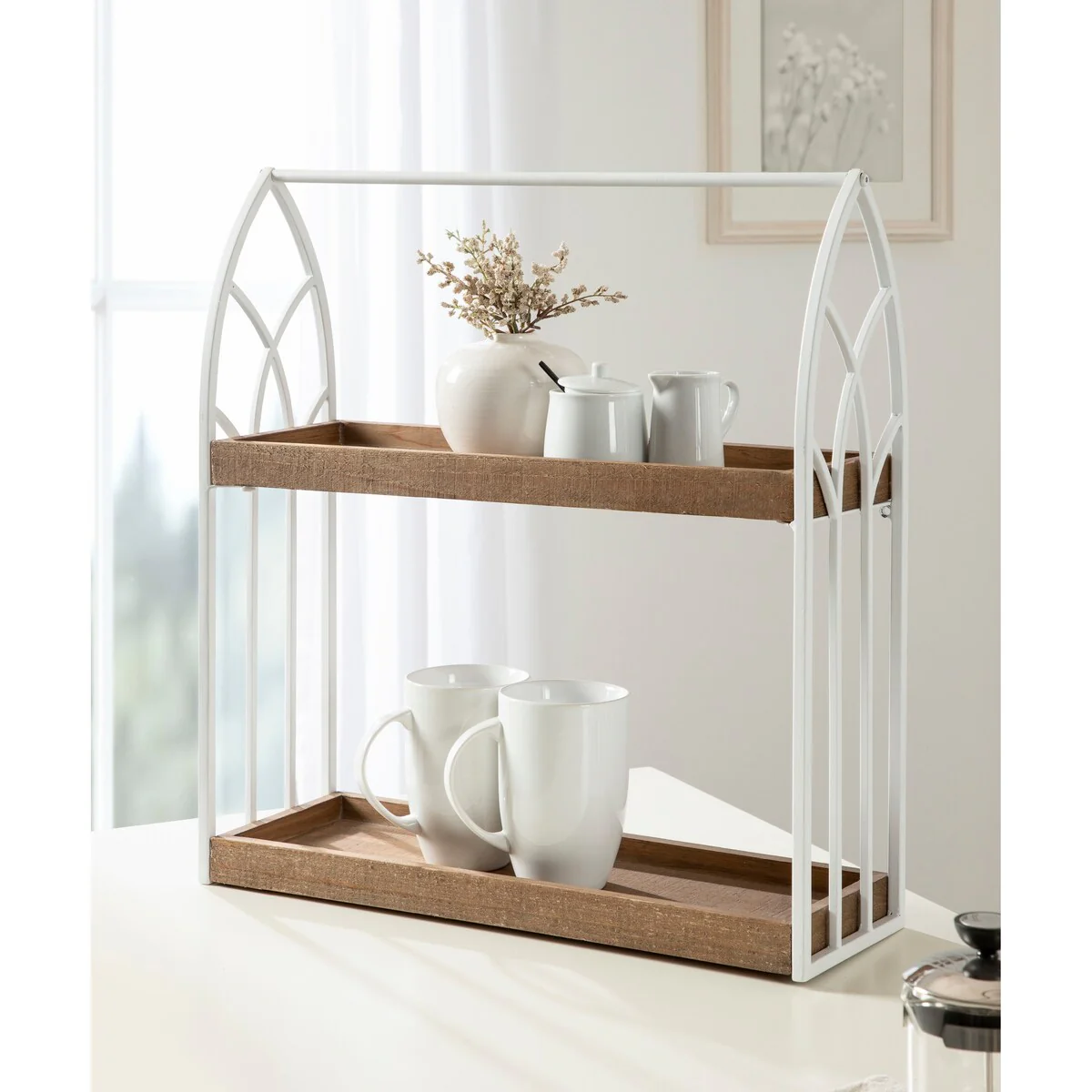 Kate and Laurel Castille Wall Shelf - 20x7x22