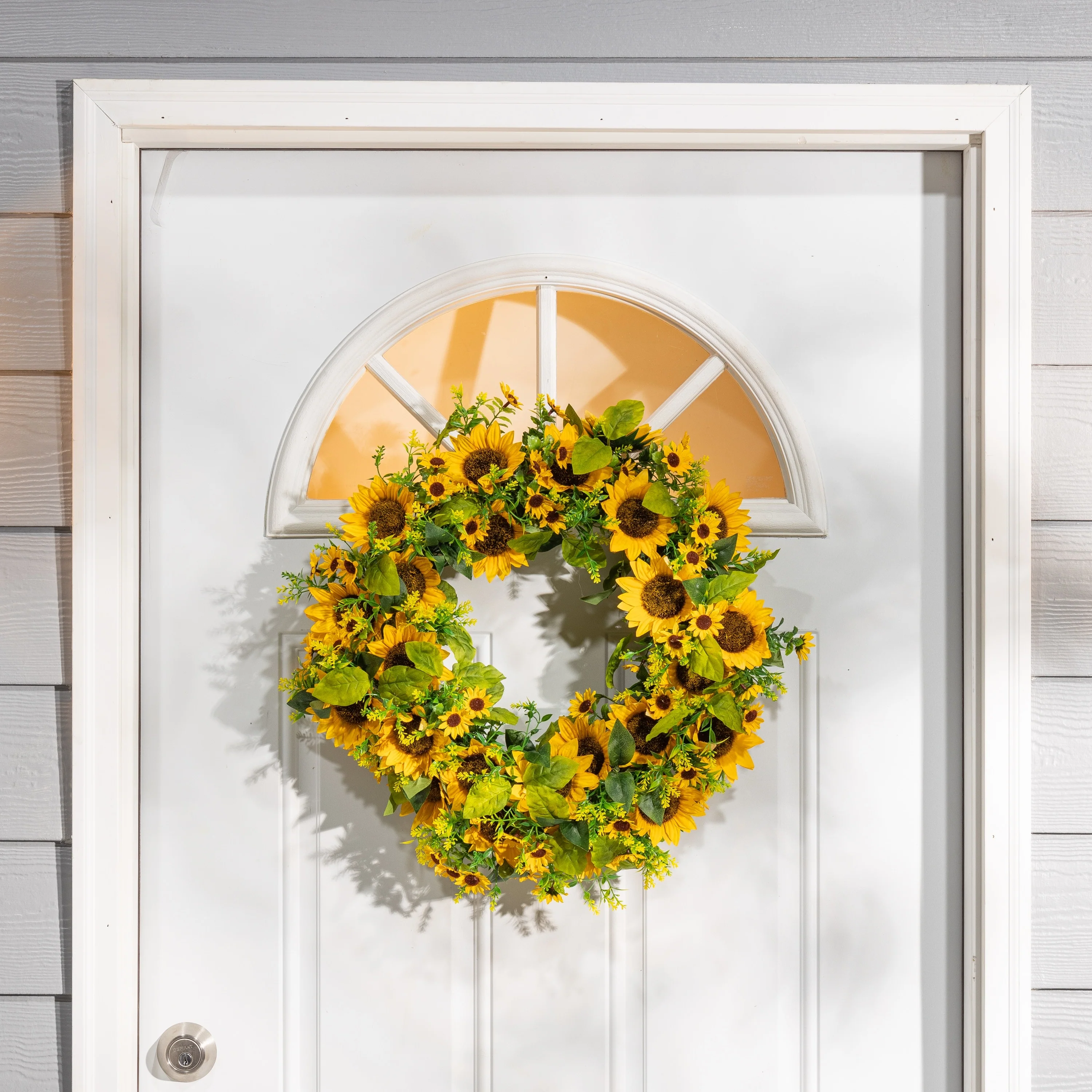 22 in. Sunflower Wreath