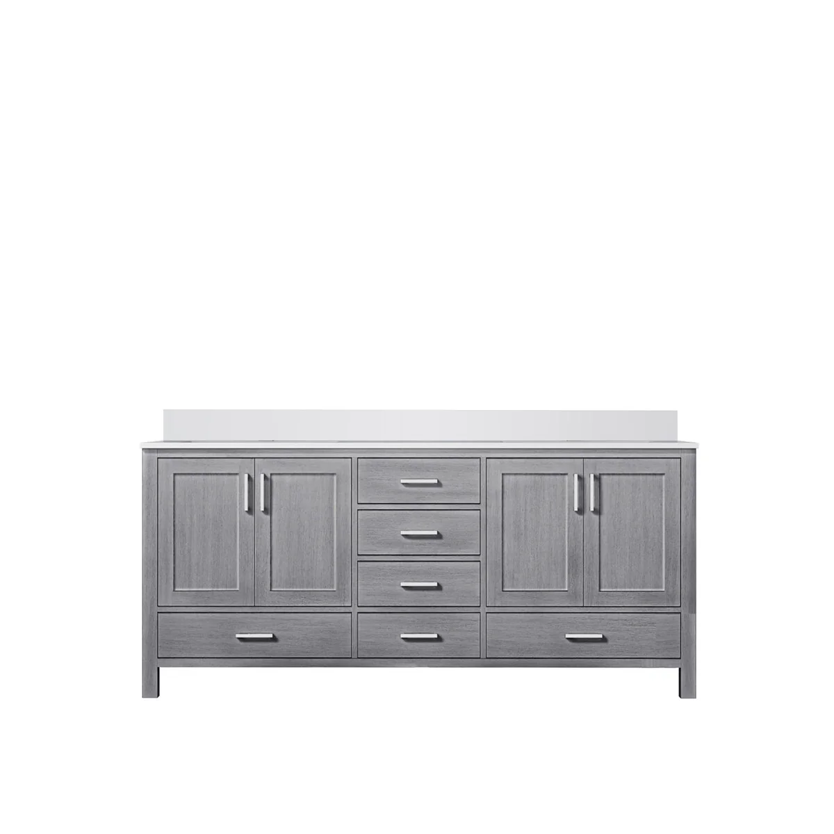 Jacques 72 in. W x 22 in. D White Bath Vanity and Cultured Marble Top