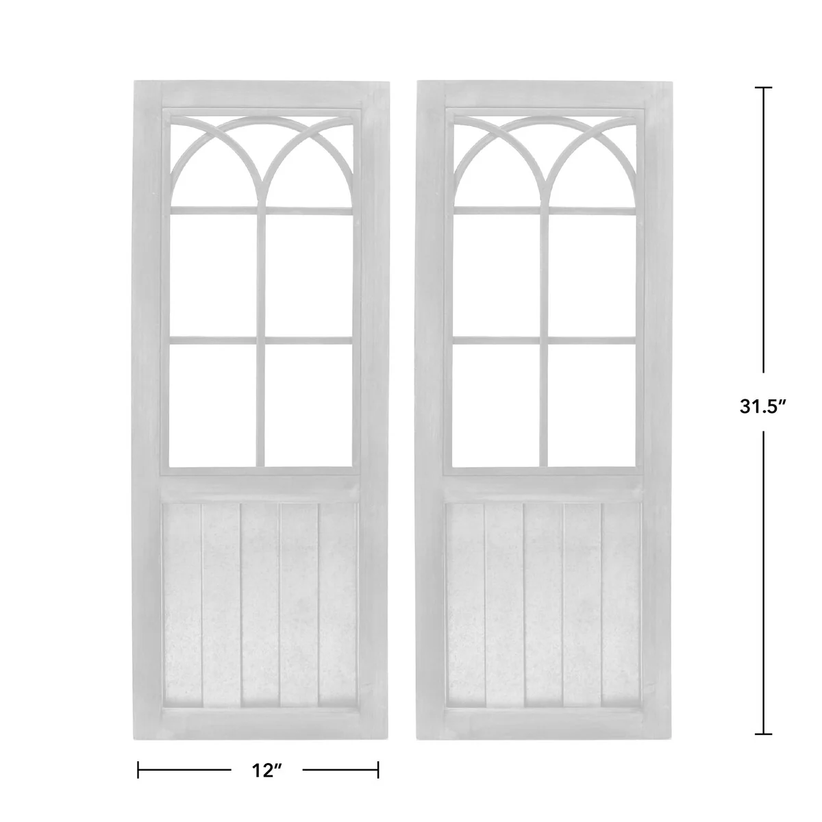 FirsTime & Co. Willow Farmhouse Window Wall Plaque Set