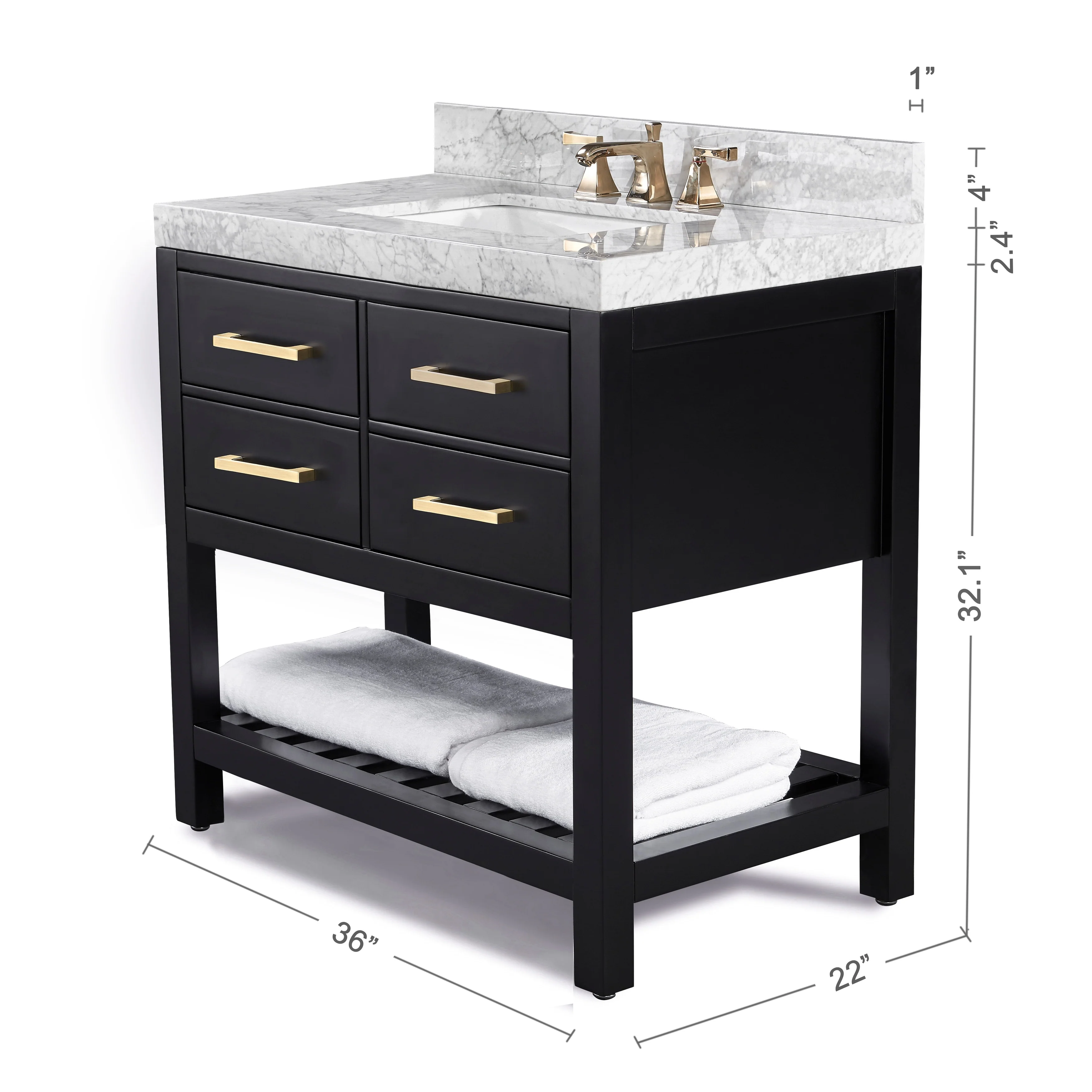 Ancerre Designs Elizabeth Bathroom Vanity Set