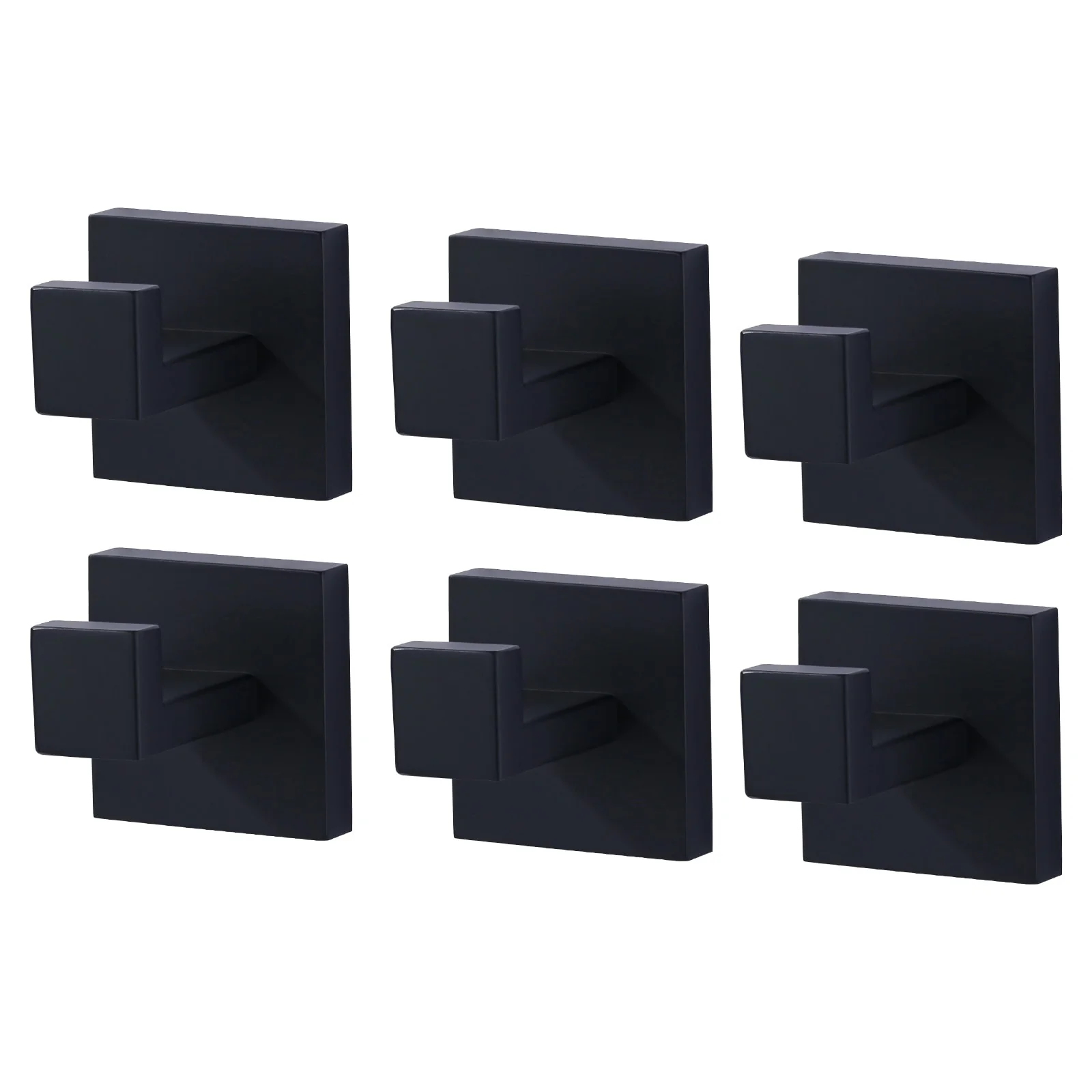 WOWOW J-Hook Wall Mount Robe/Towel Hook 6PCS