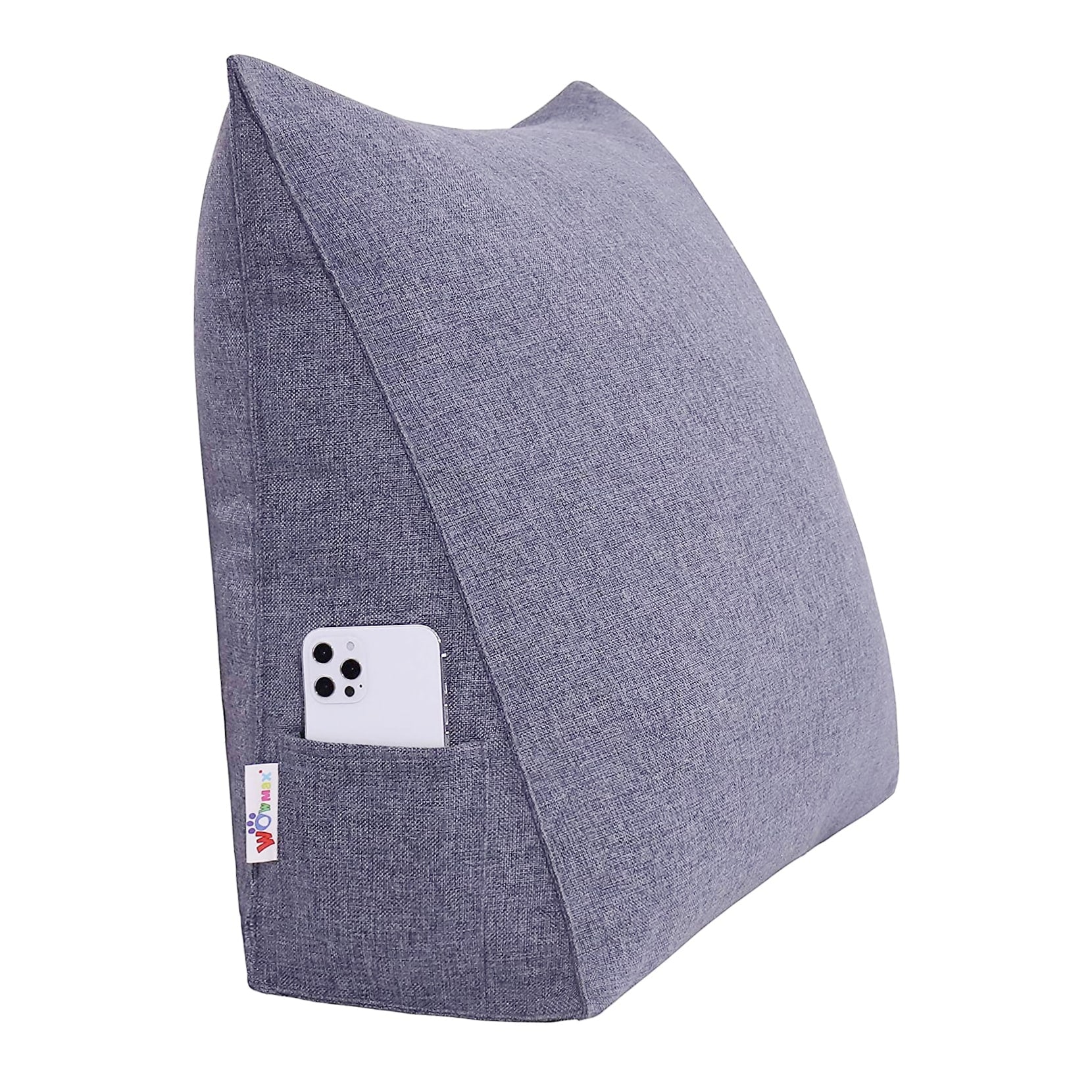 WOWMAX Bed Rest Wedge Reading Pillow Sofa Daybed Triangle Cushion 24