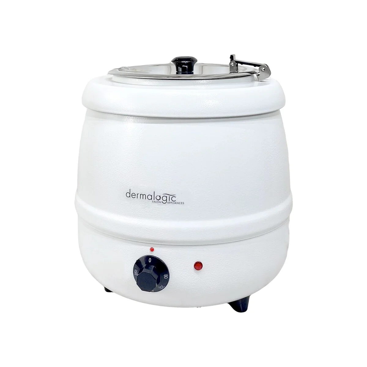 DERMALOGIC Paraffin Wax Kettle Warmer 10L (White), with Ladle - 13 x 14