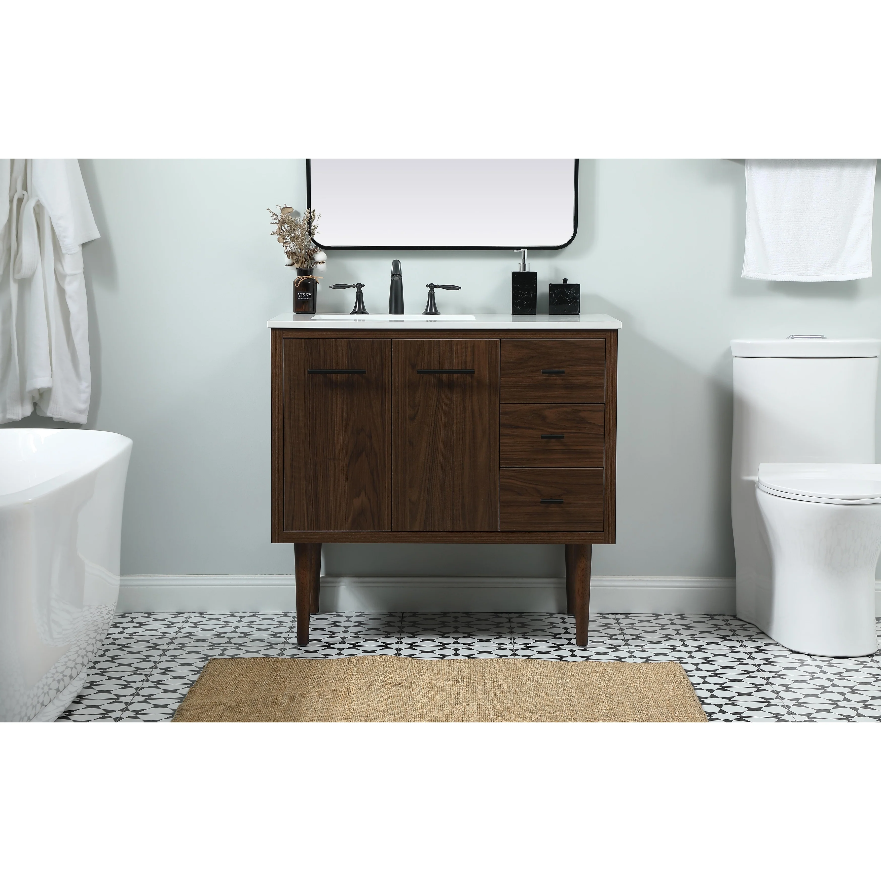 Fern 36 - 48 Inch Single Bathroom Vanity