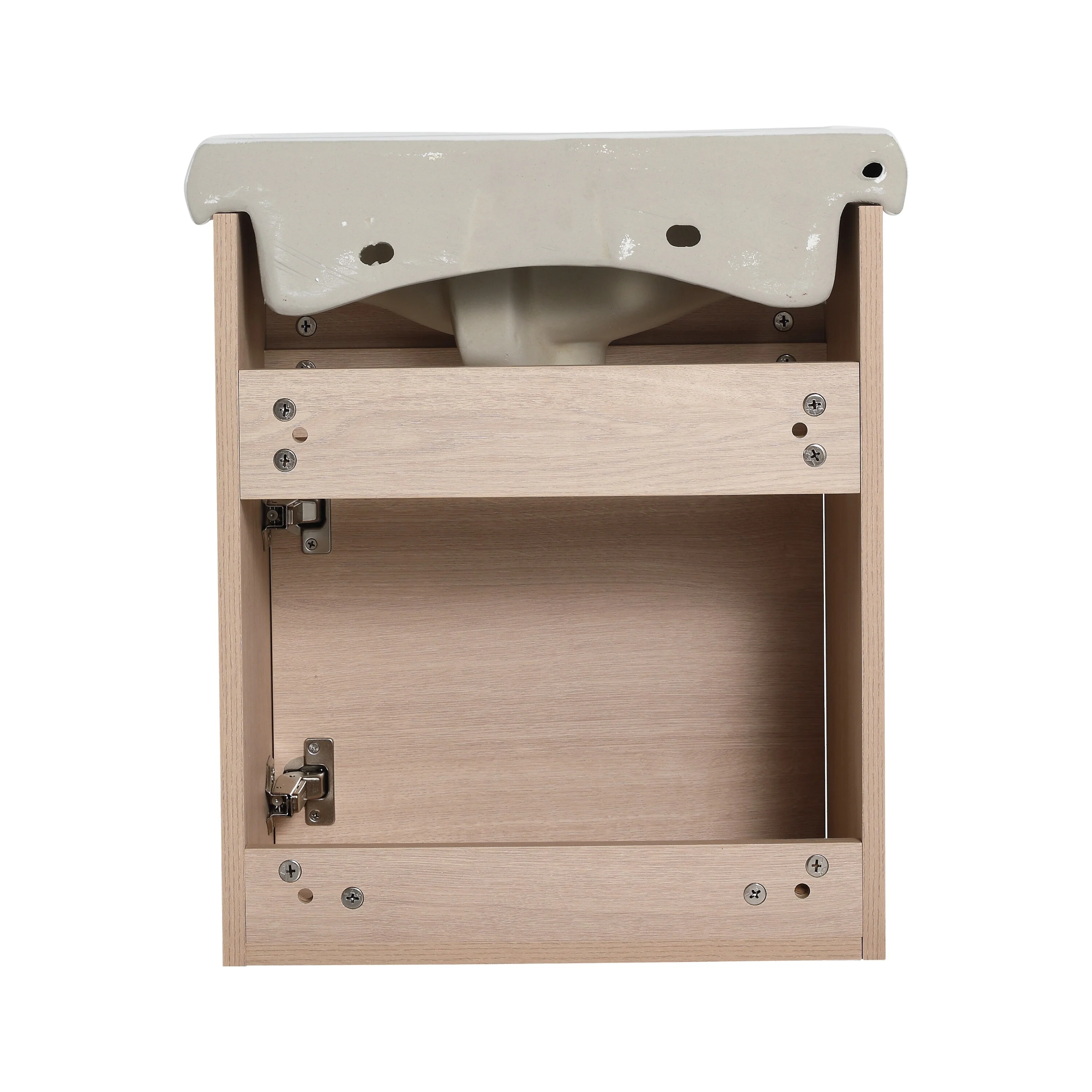 BNK 16/18/23 inch Freestanding/Floating Bathroom Vanity with Single Sink,Powder Room Vanity with Soft Close Door