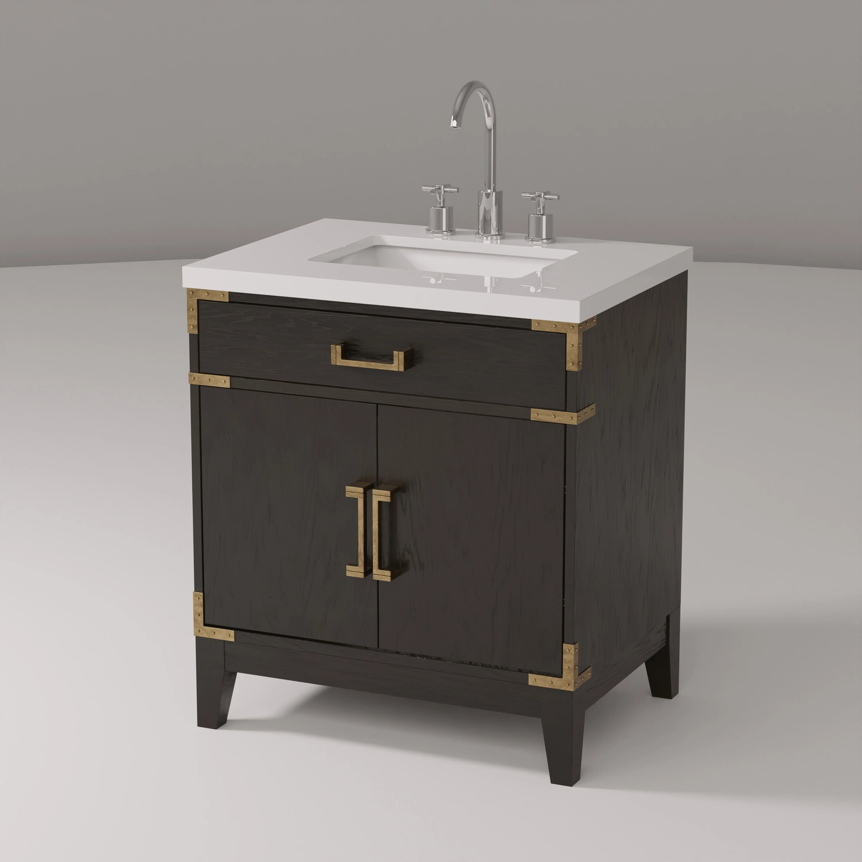 Laurel Bath Vanity Quartz Top, Sink and Faucet