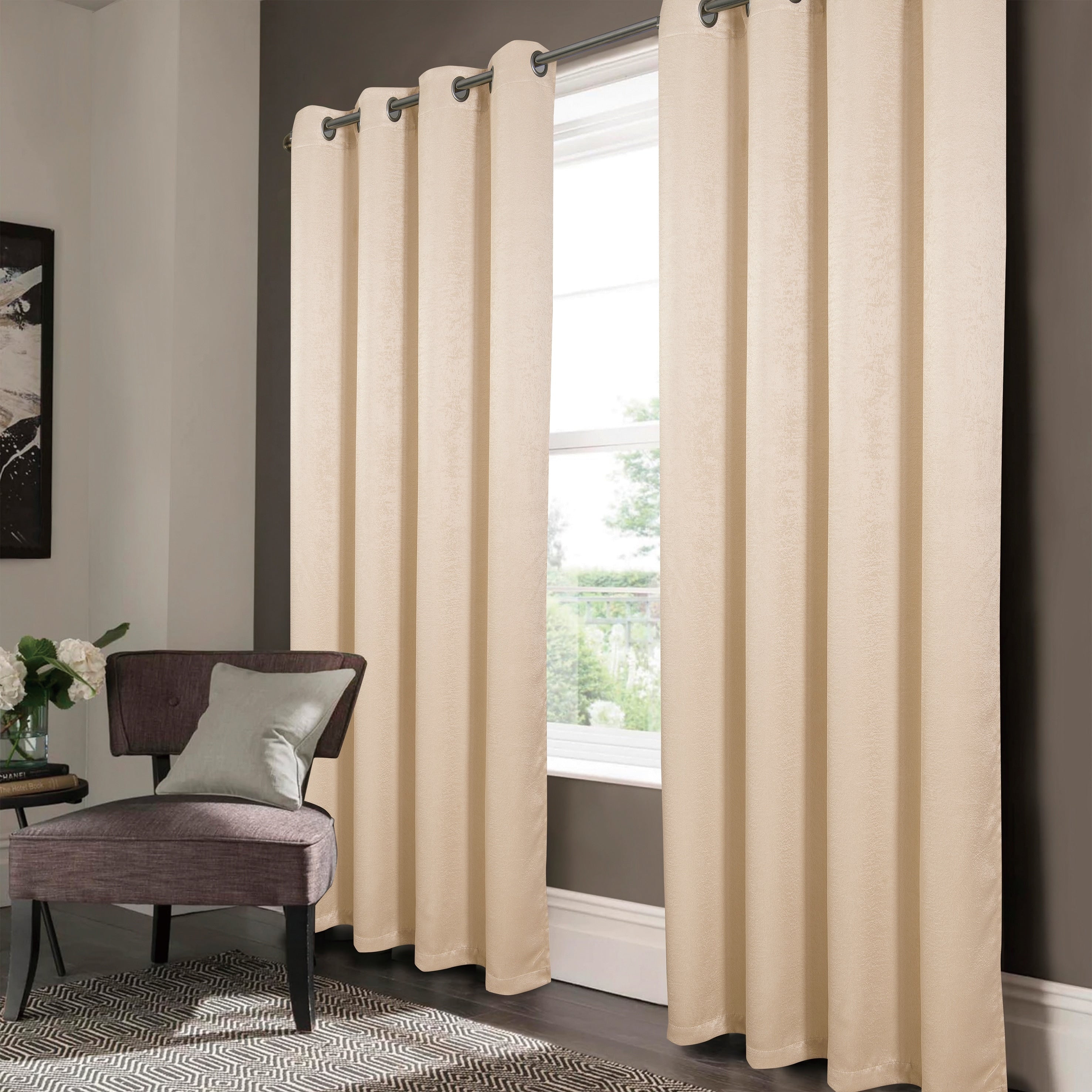 Nora Embossed Blackout Grommet Panel 90
