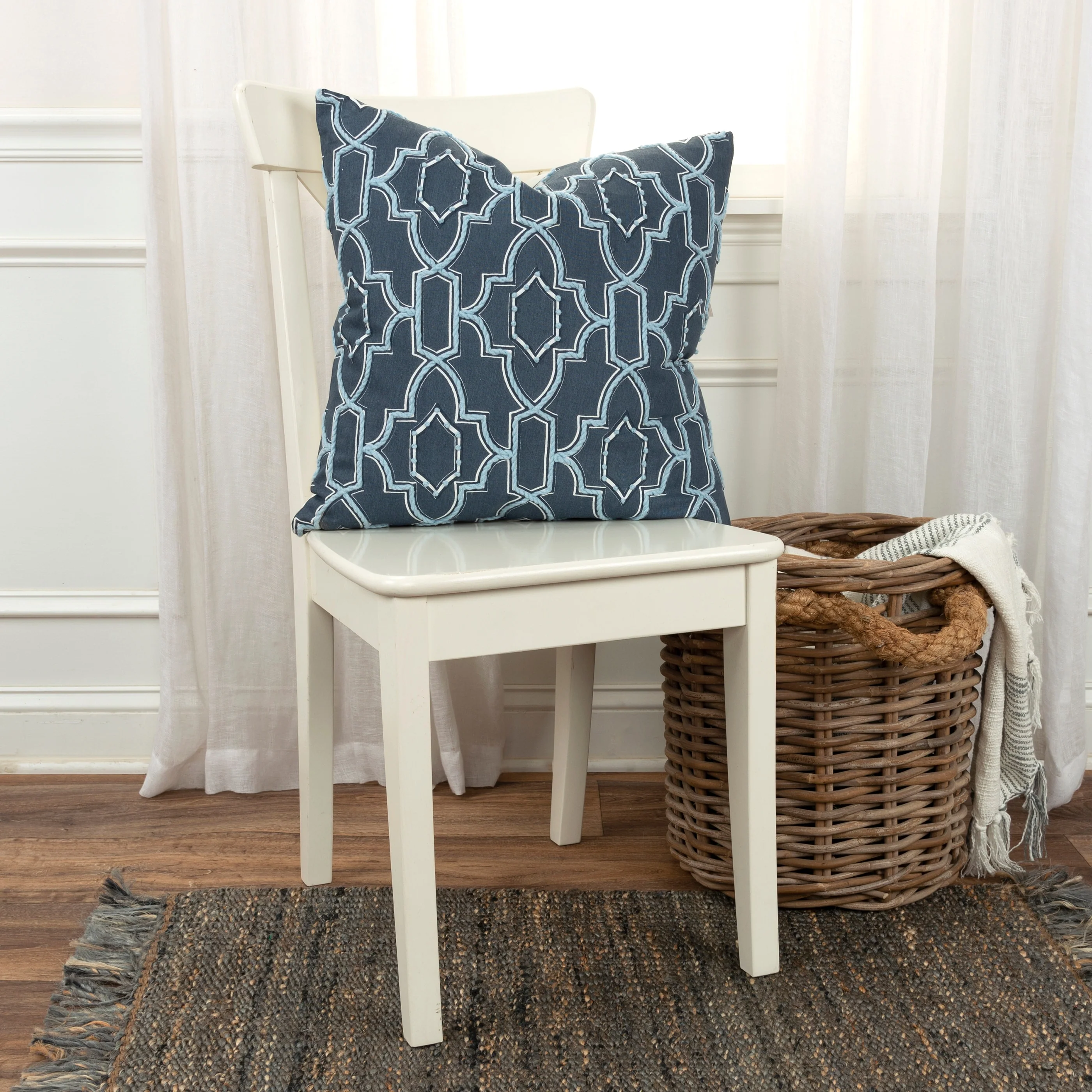 Rizzy Home Geometric Boho Throw Pillow Cover