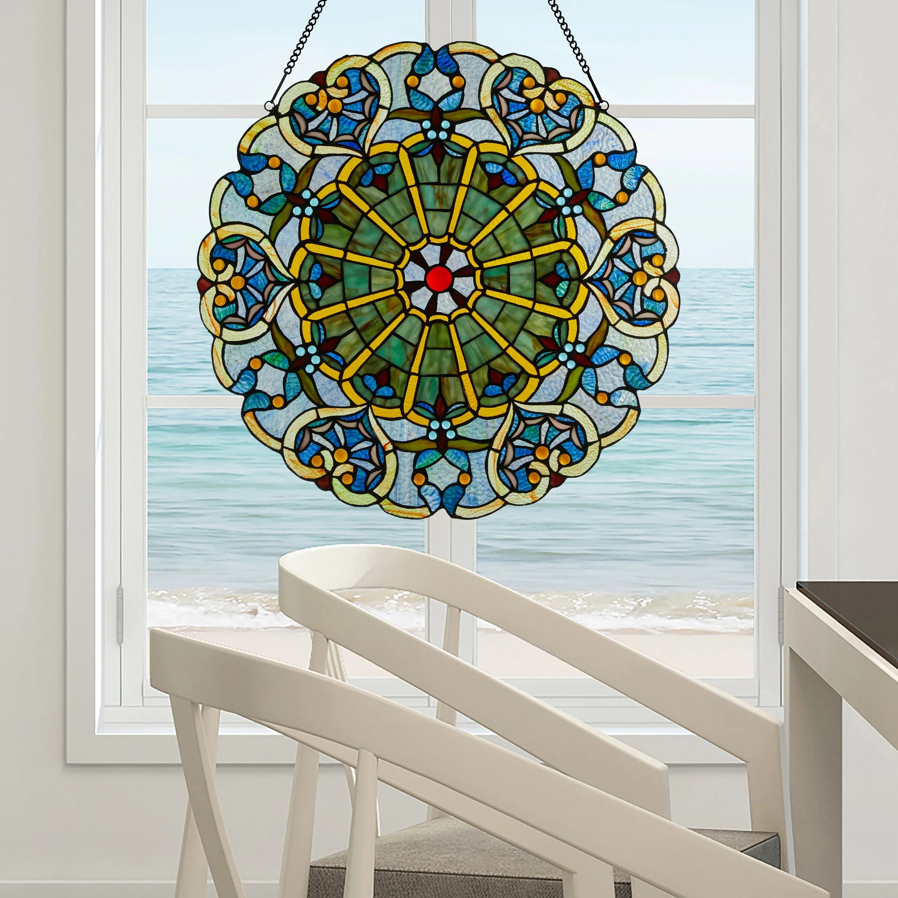 Stained Glass Webbed Heart 22