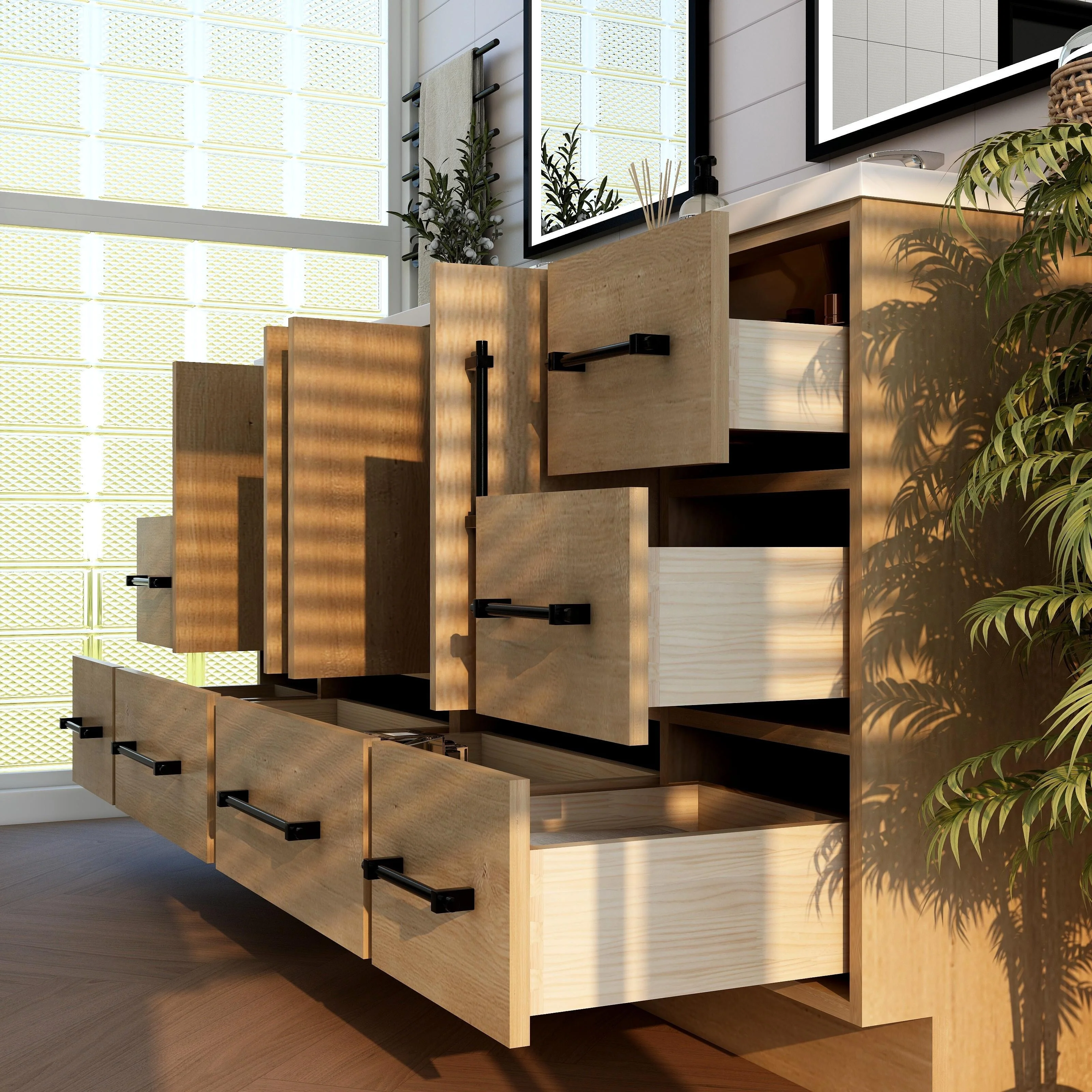 Victoria 72'' Freestanding Vanity with Double Reinforced Acrylic Sink - 71.5