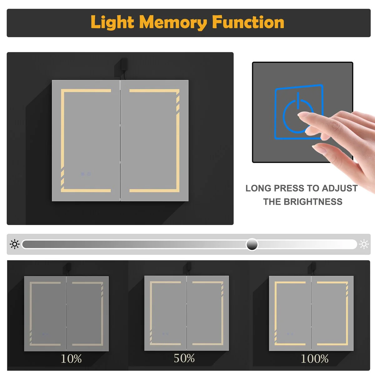 Bathroom Vanity with Ceramic Basin and Modern Medicine Cabinet Combo