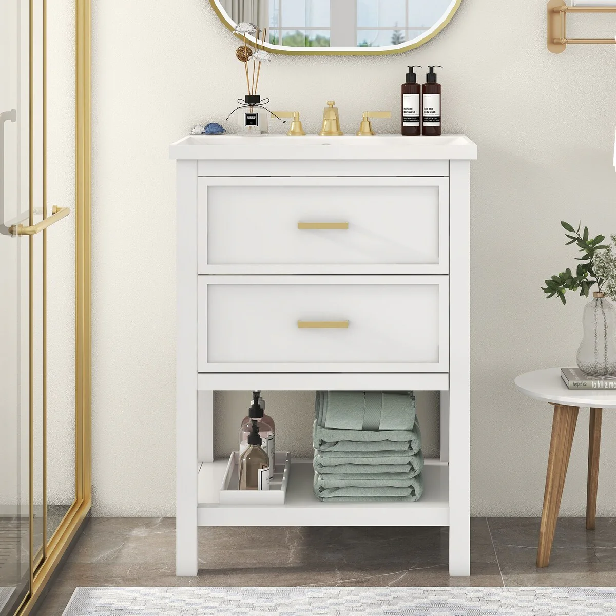 24'' Bathroom Vanity with Top Sink
