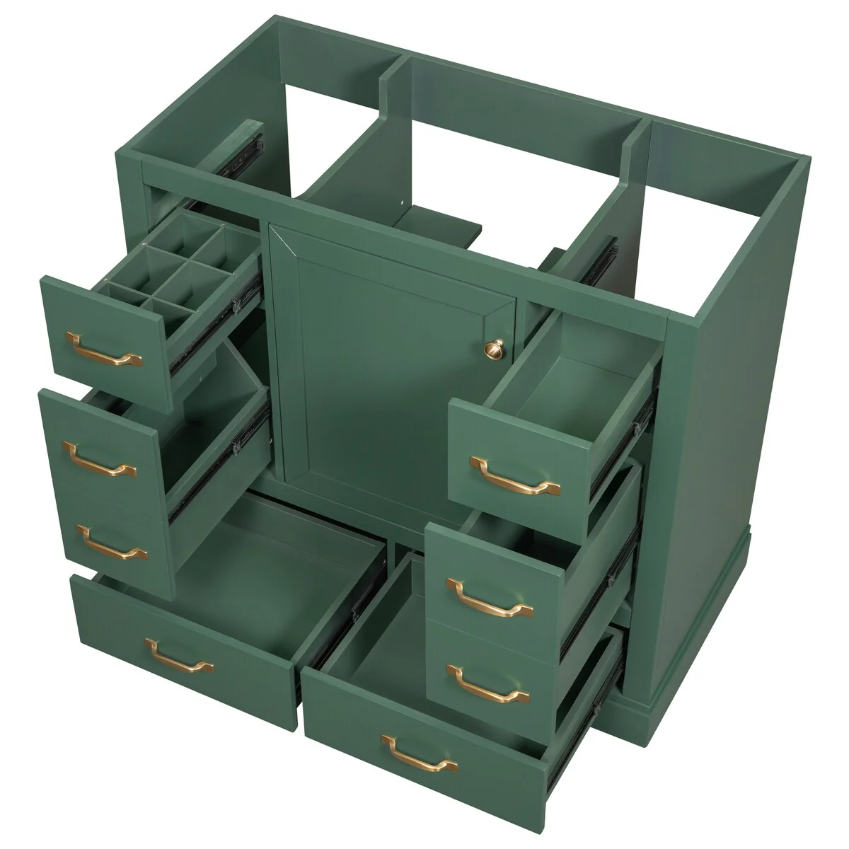 Bathroom Vanity Cabinet with Multi-Functional Drawer and Adjustable Shelf