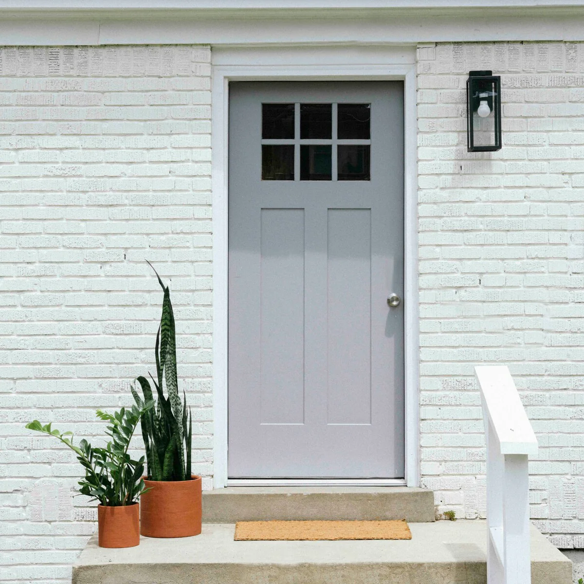 Stoneware Planters, Set of 2