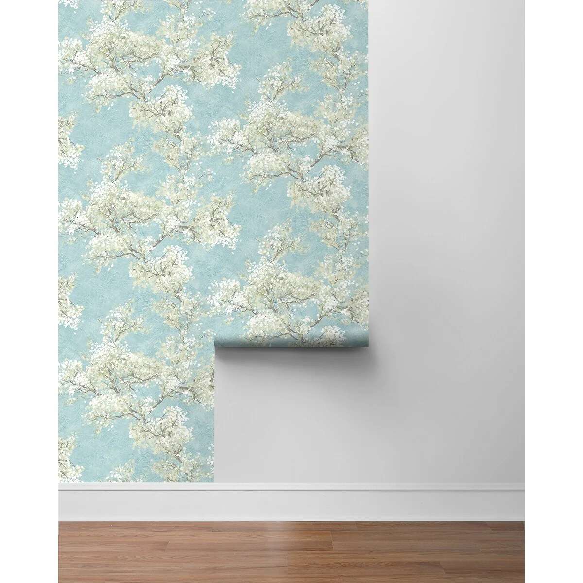 NextWall Cherry Blossom Grove and Stick Wallpaper