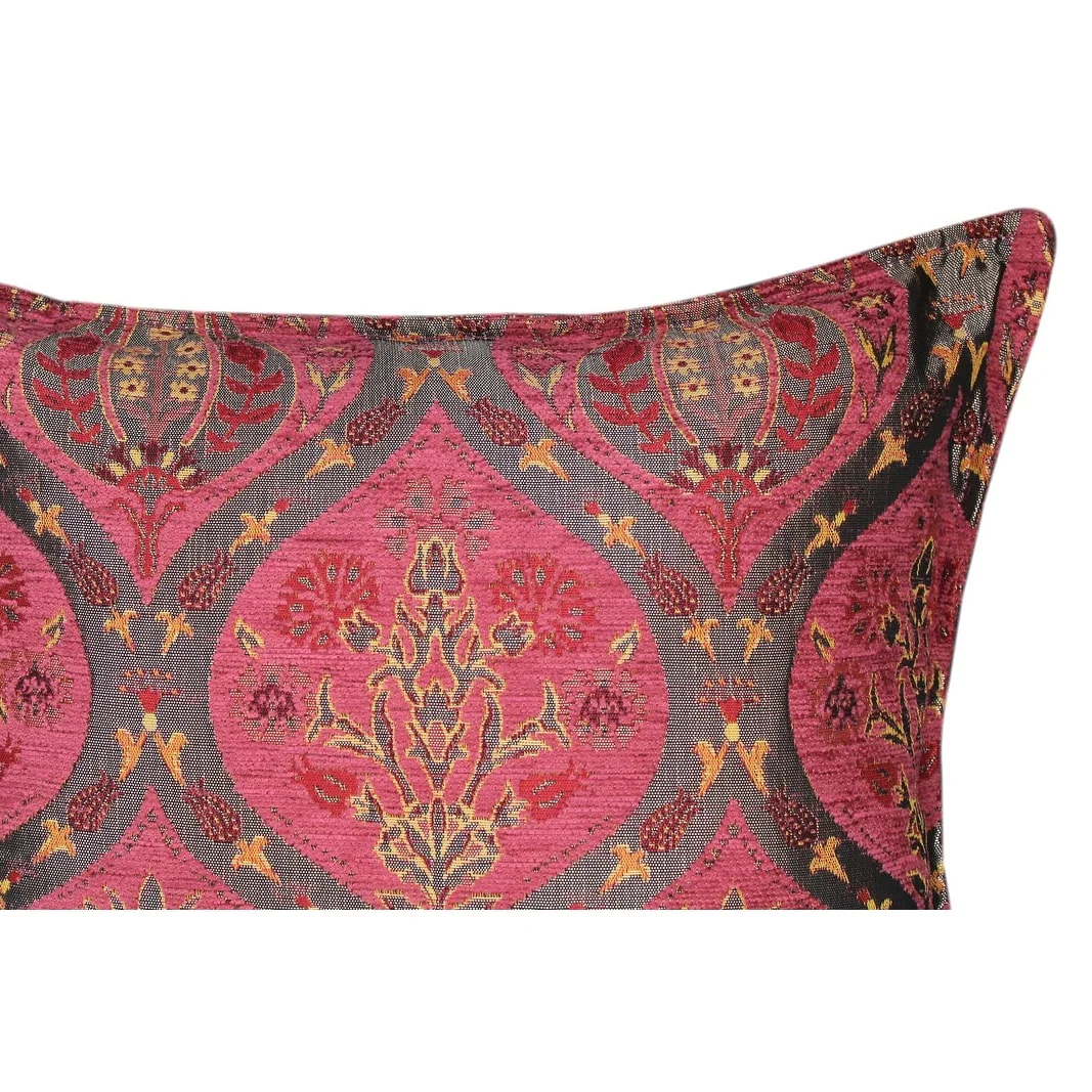 Boho Chic Peony Turkish Throw Pillow