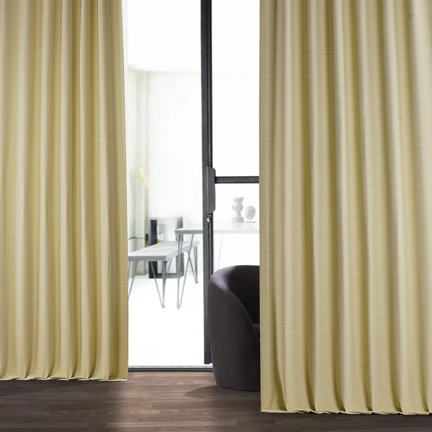 Exclusive Fabrics Textured Bellino Room Darkening Curtains (1 Panel)