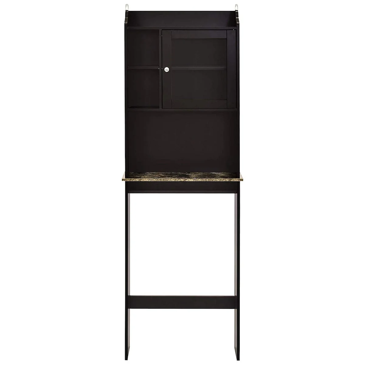 Modern Over The Toilet Space Saver Organization Wood Storage Cabinet for Home, Bathroom - Espresso
