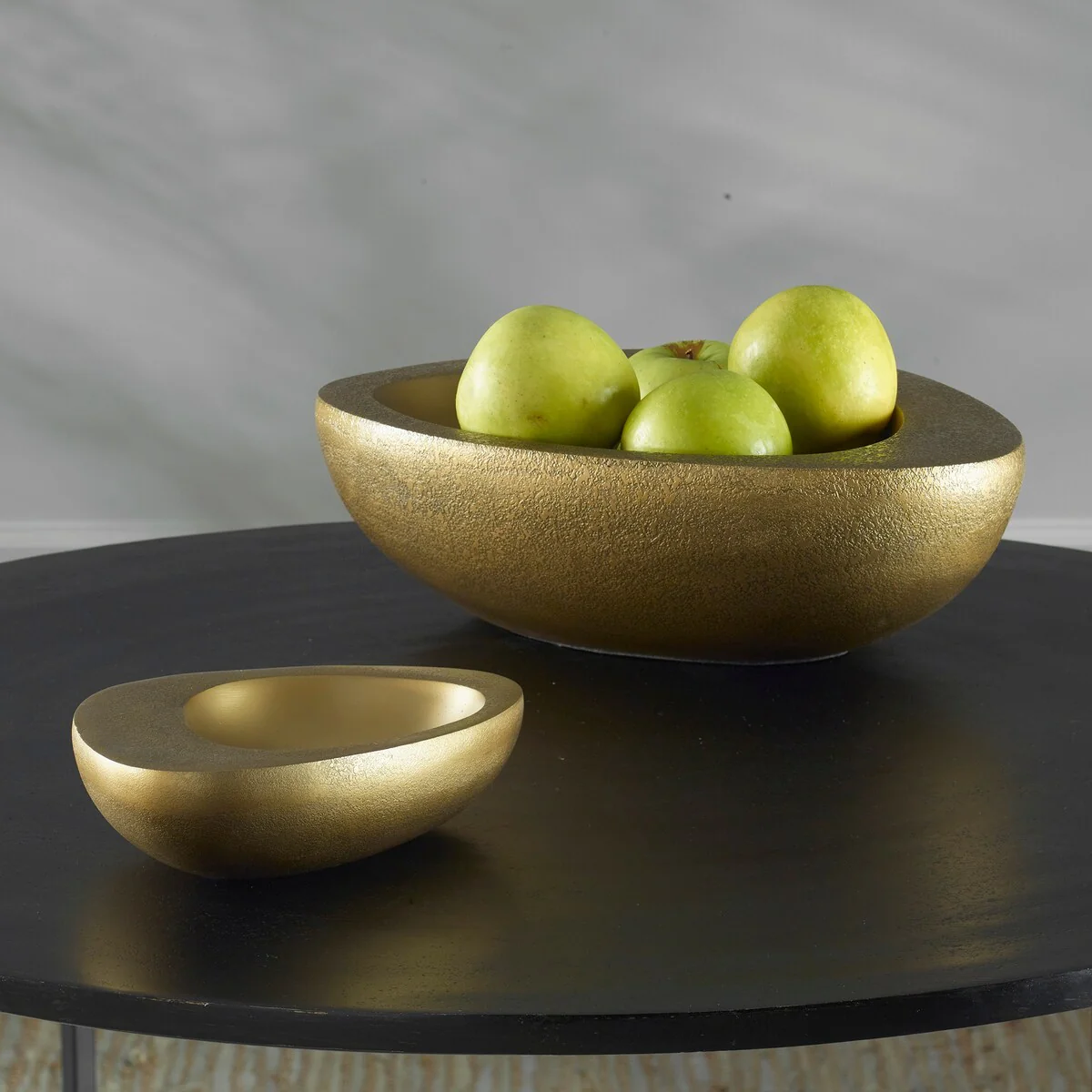 Uttermost Ovate Brass Bowls, Set Of 2 - 15