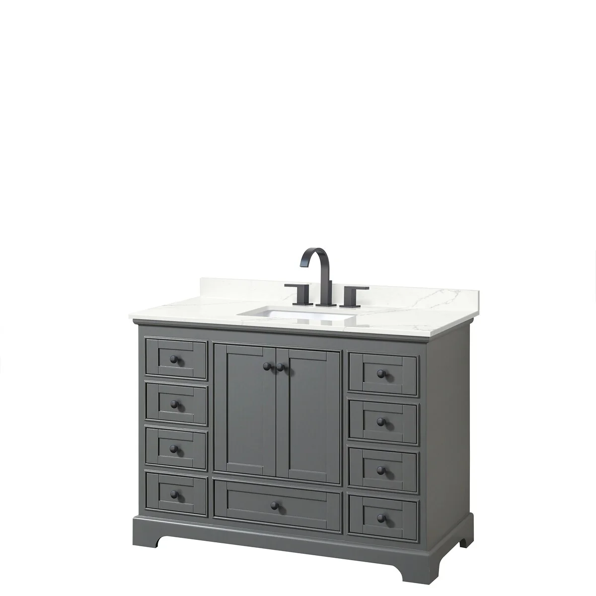 Deborah 48-inch Single Vanity, Quartz Top