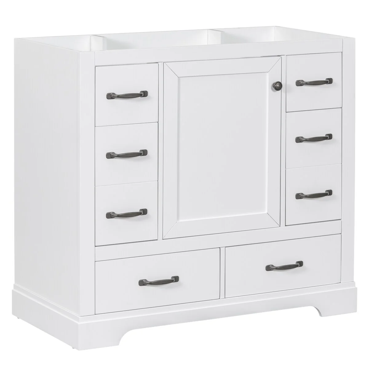 Bathroom Vanity Cabinet with Multi-Functional Drawer and Adjustable Shelf