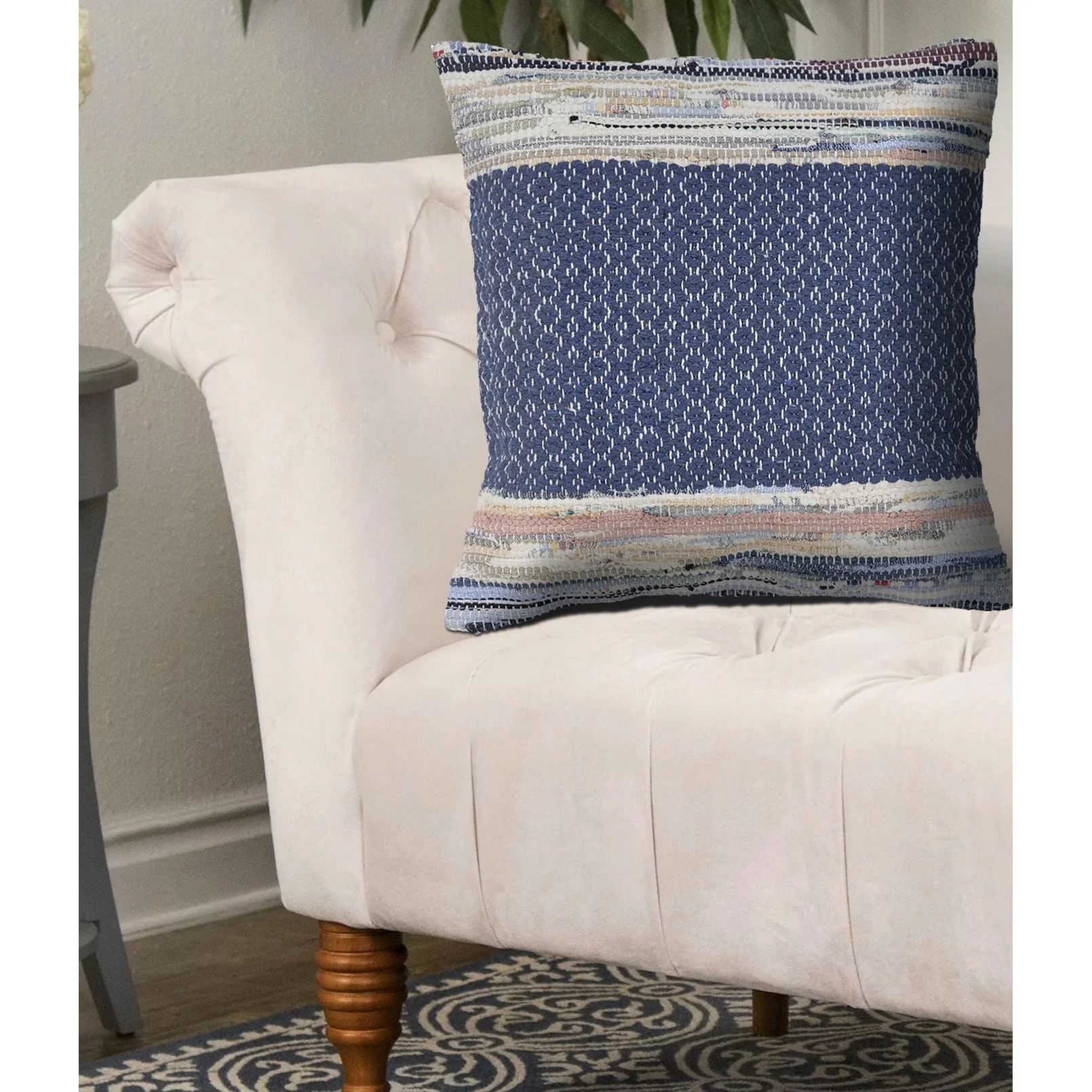 Sevita Modern Chindi Throw Pillow