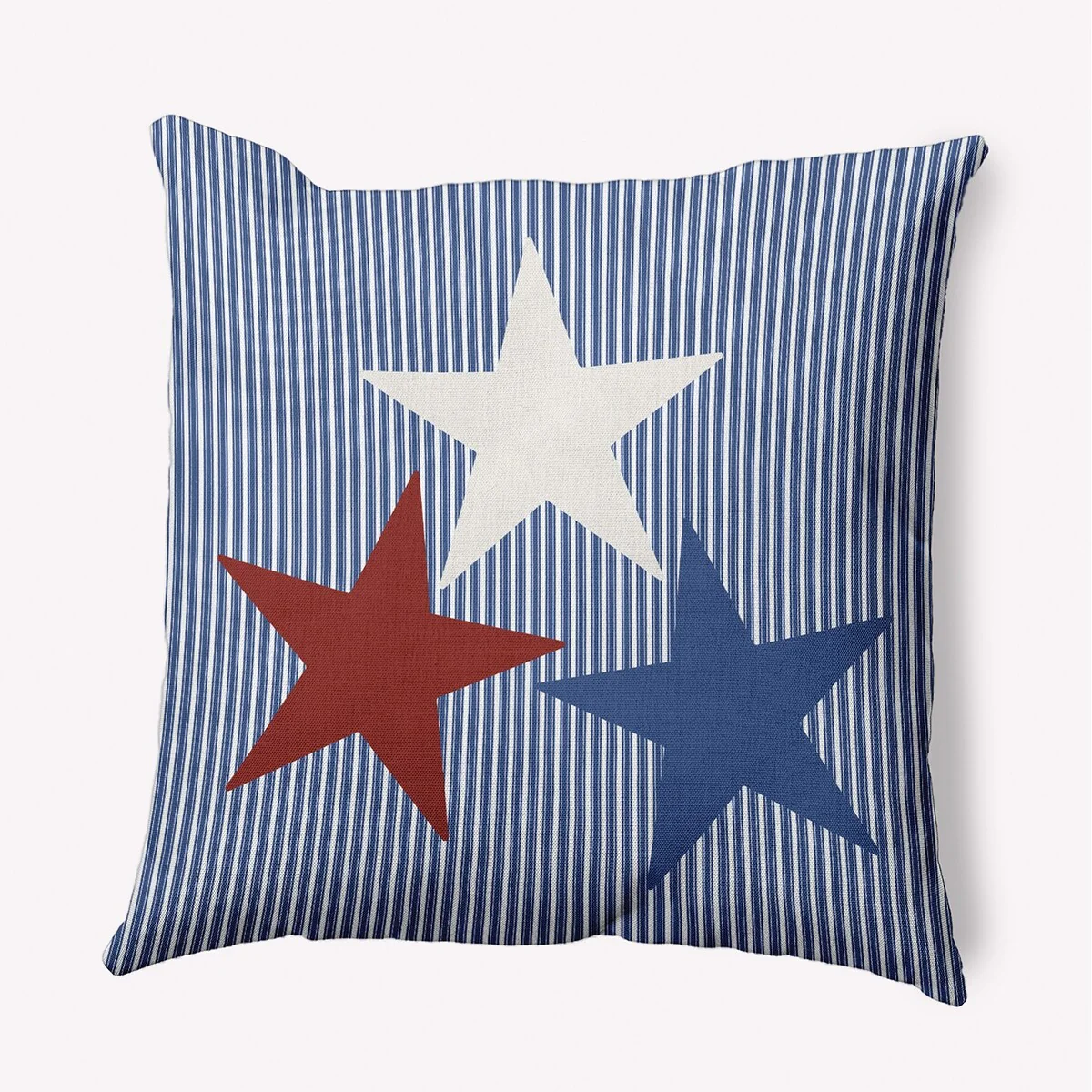 July 4th USA Colors Indoor/Outdoor Throw Pillow