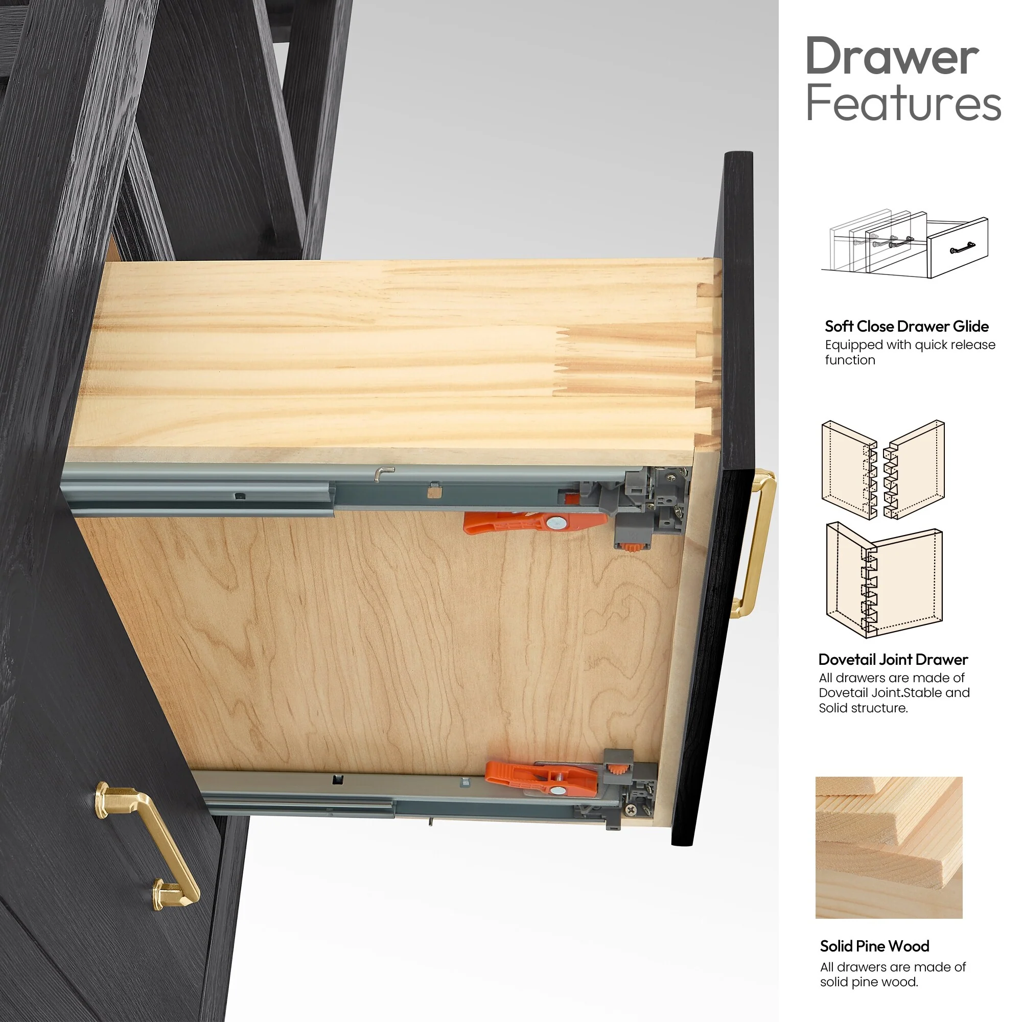 Leon 22 in. Storage Cabinet for Bathroom, Kitchen and Living Room