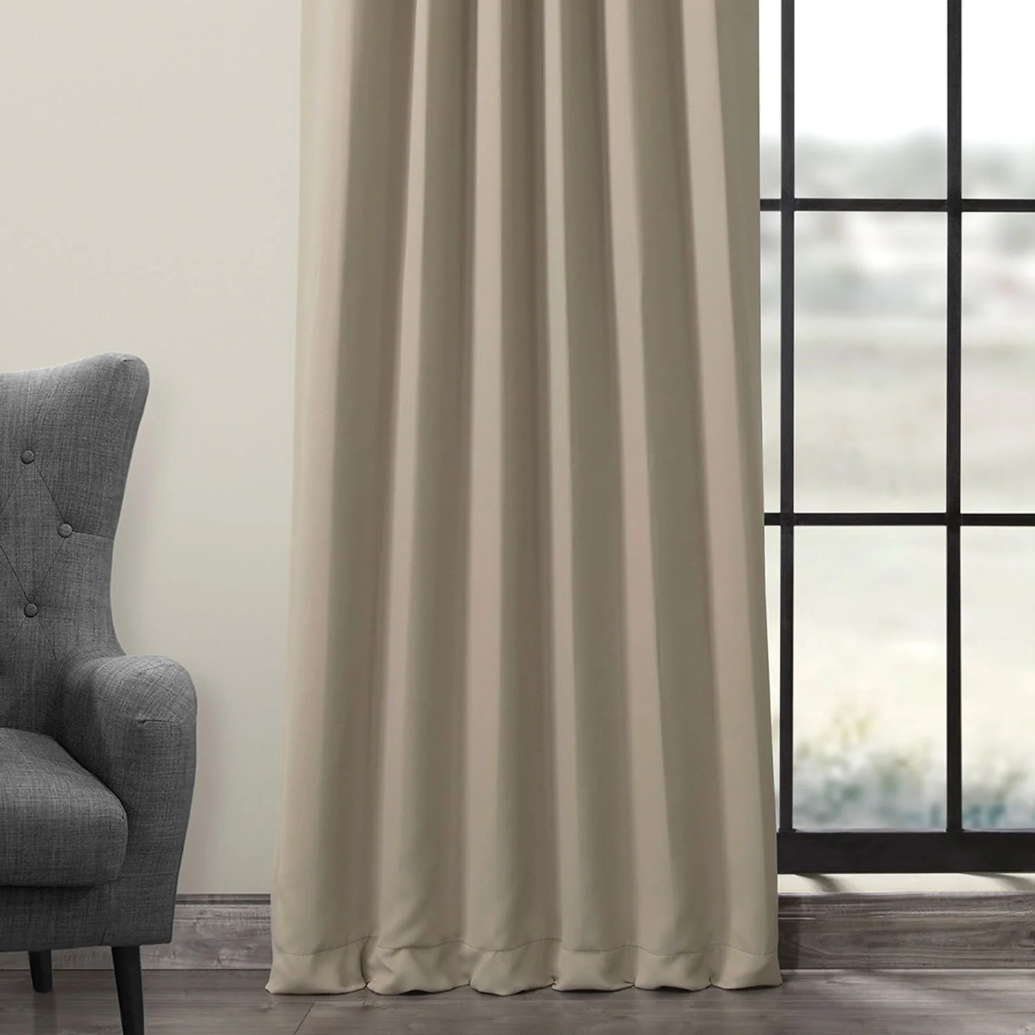Exclusive Fabrics Room Darkening 120-inch Curtain Panel Pair (2 Panels)