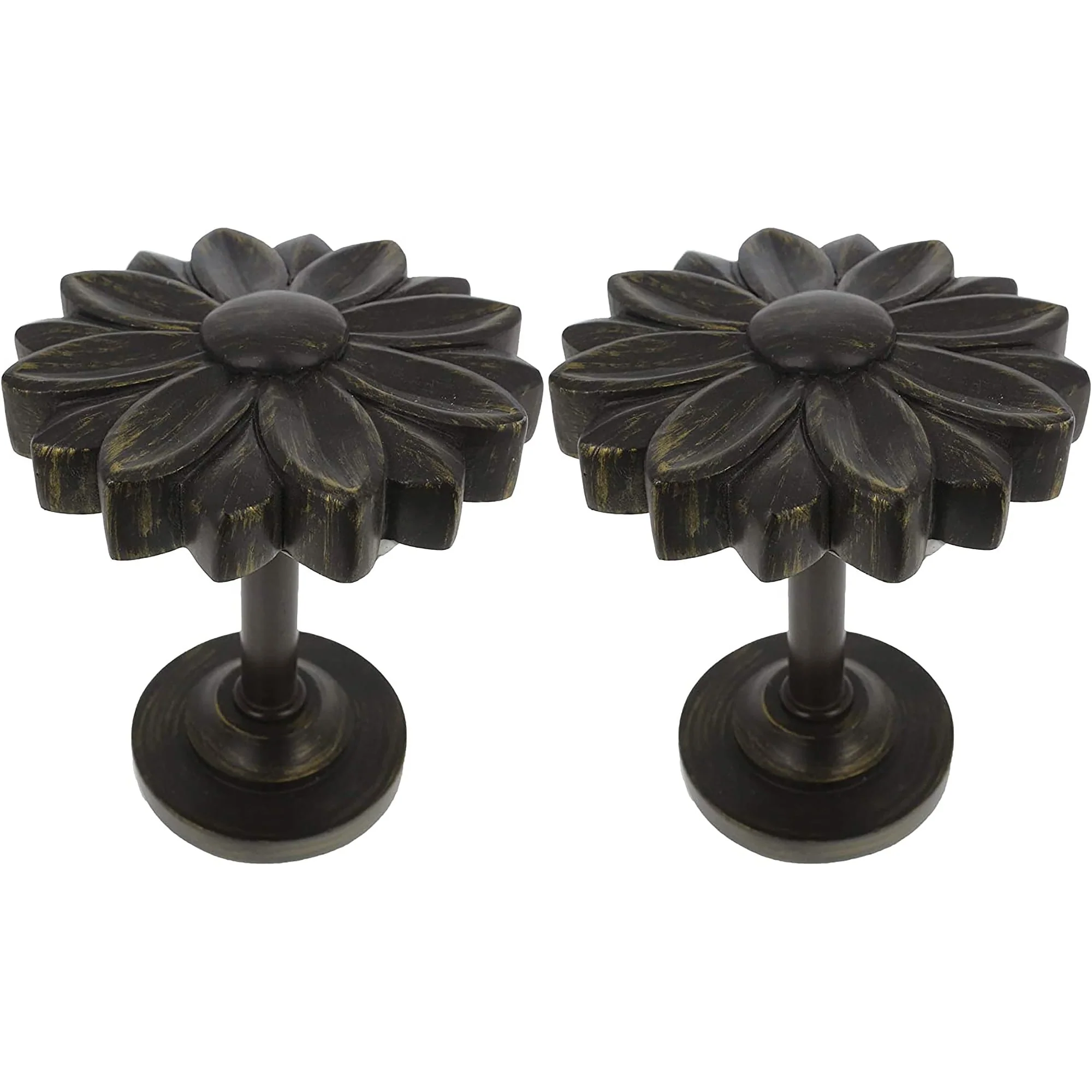 MERIVILLE Set of 2 Blossom Window Drapery Medallion Holdbacks