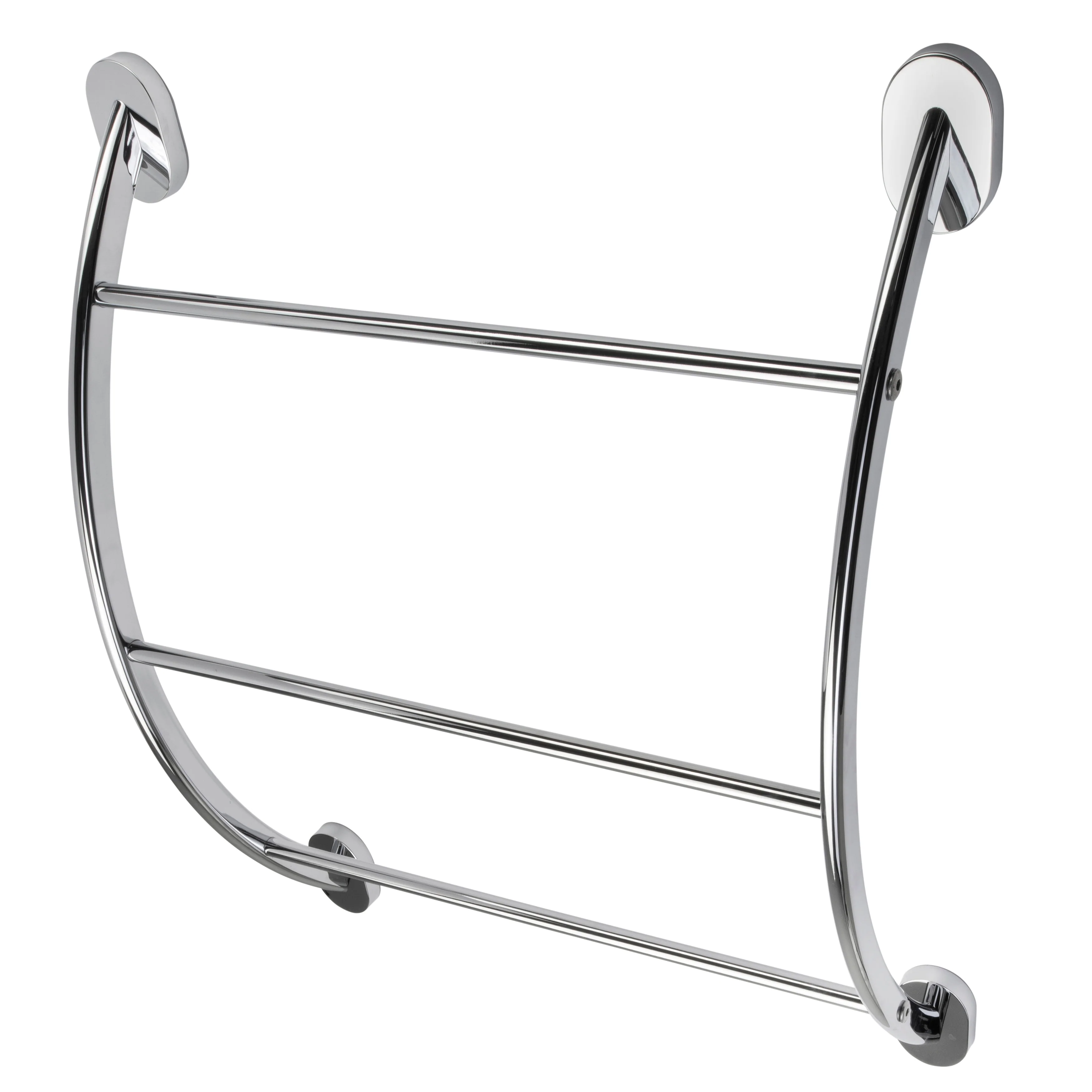Croydex Britannia Flexi-Fix Screw or Glue Modern Curved Towel Rack