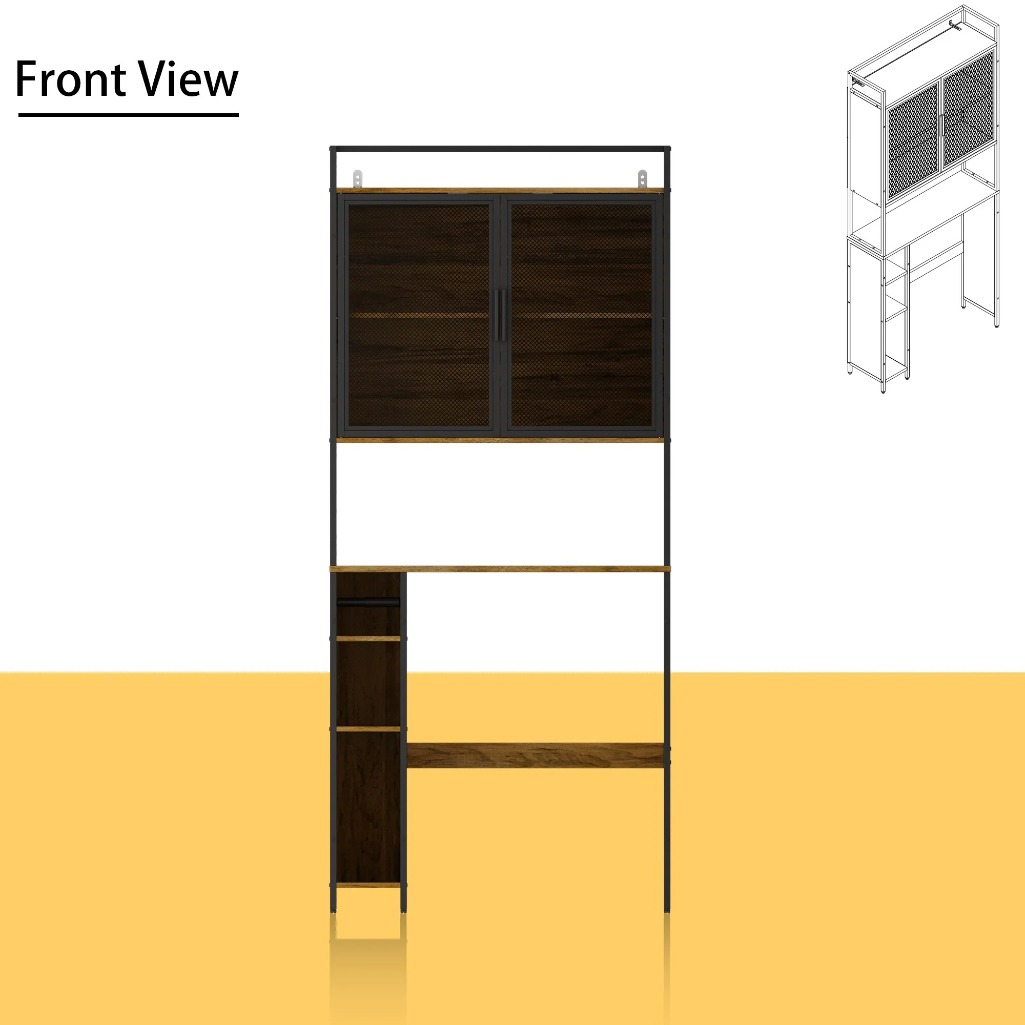Over The Toilet Storage Shelf,Over-The-Toilet Organizer Rack,Bathroom