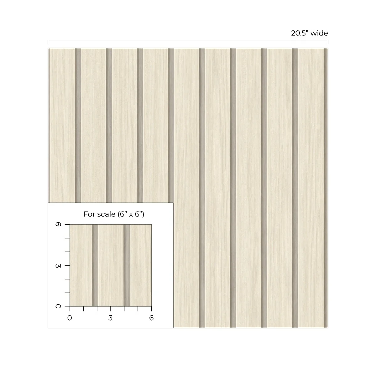 Stacy Garcia Home Faux Wooden Slats Peel and Stick Wallpaper