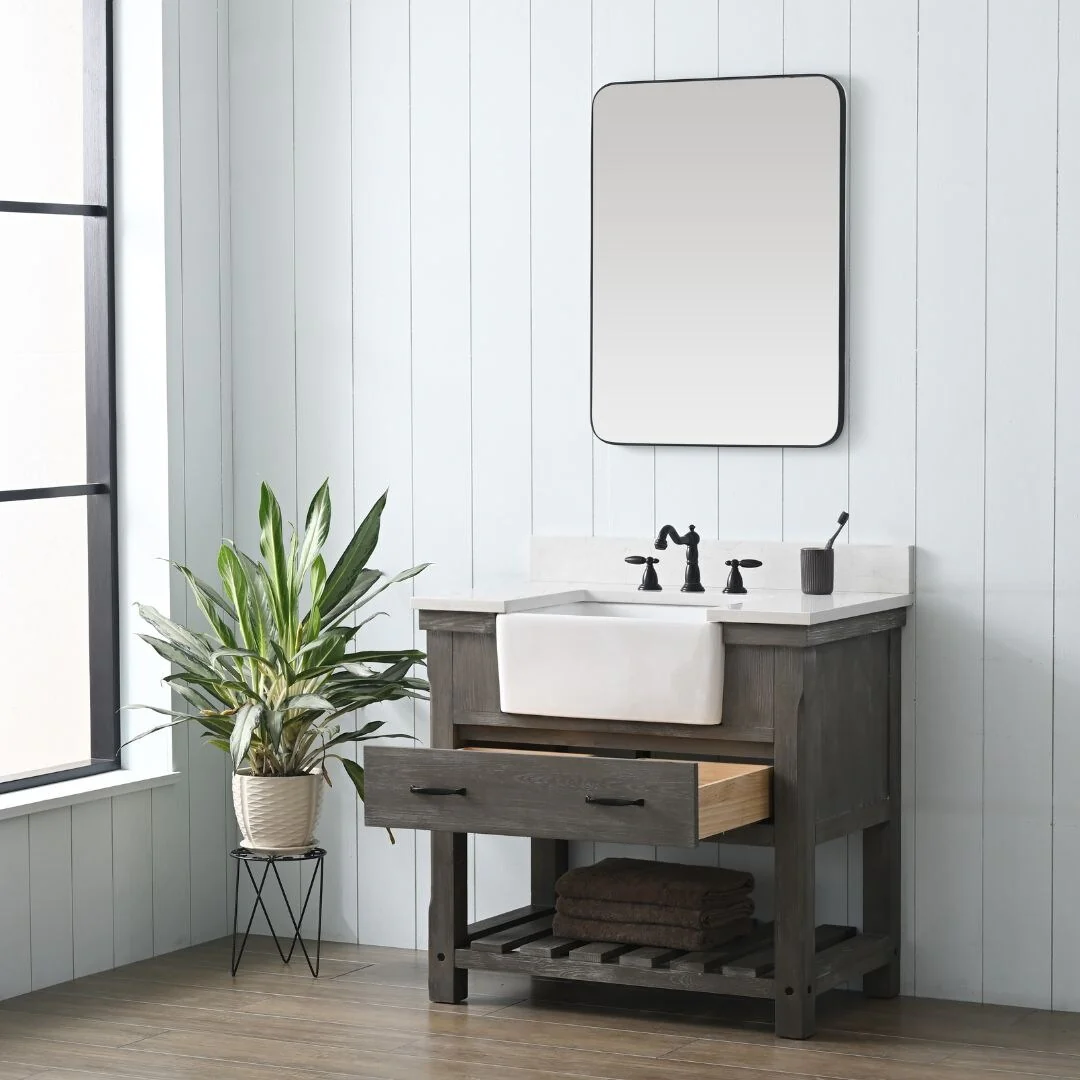 Sudio Design Bathroom Vanity Wesley Weathered Collection.