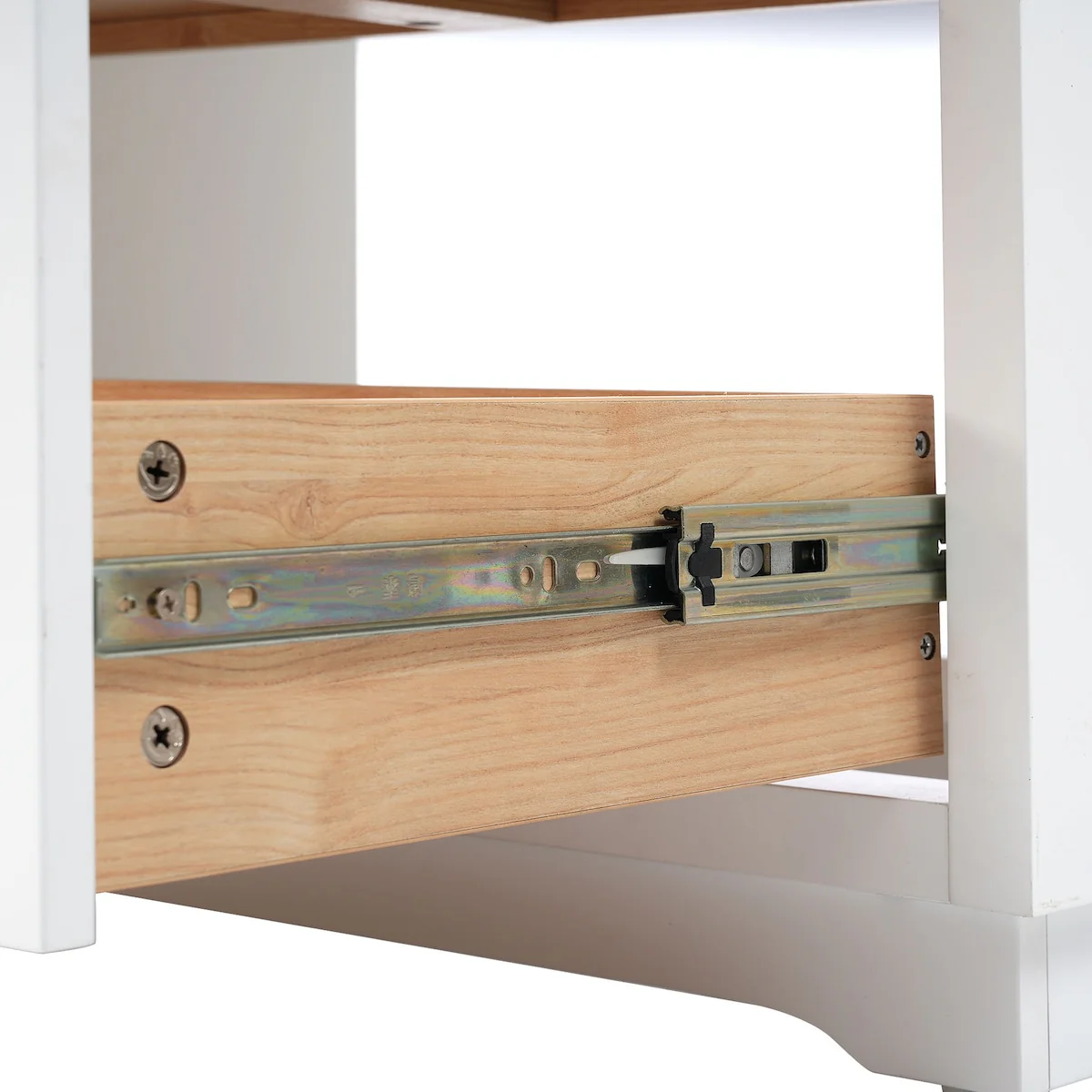 30-Inch Modern White Bathroom Vanity Cabinet with two drawers