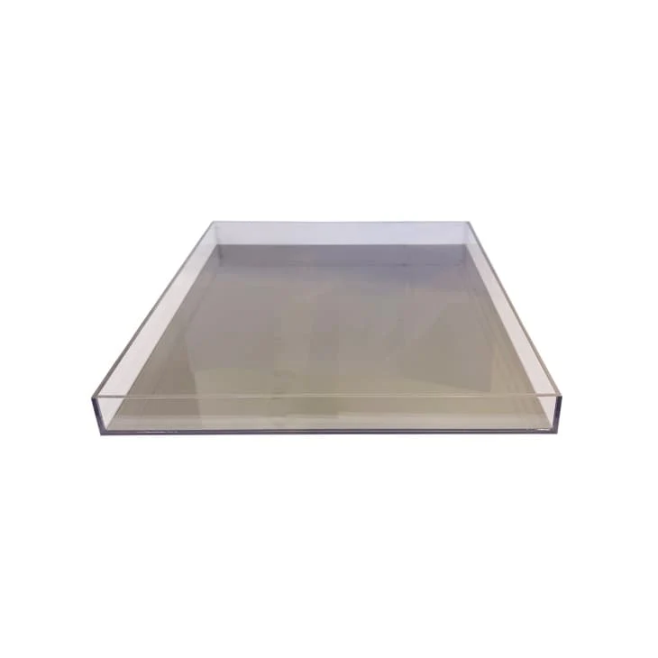 Black Square Tray - Smoke Black - 9x9x1.25