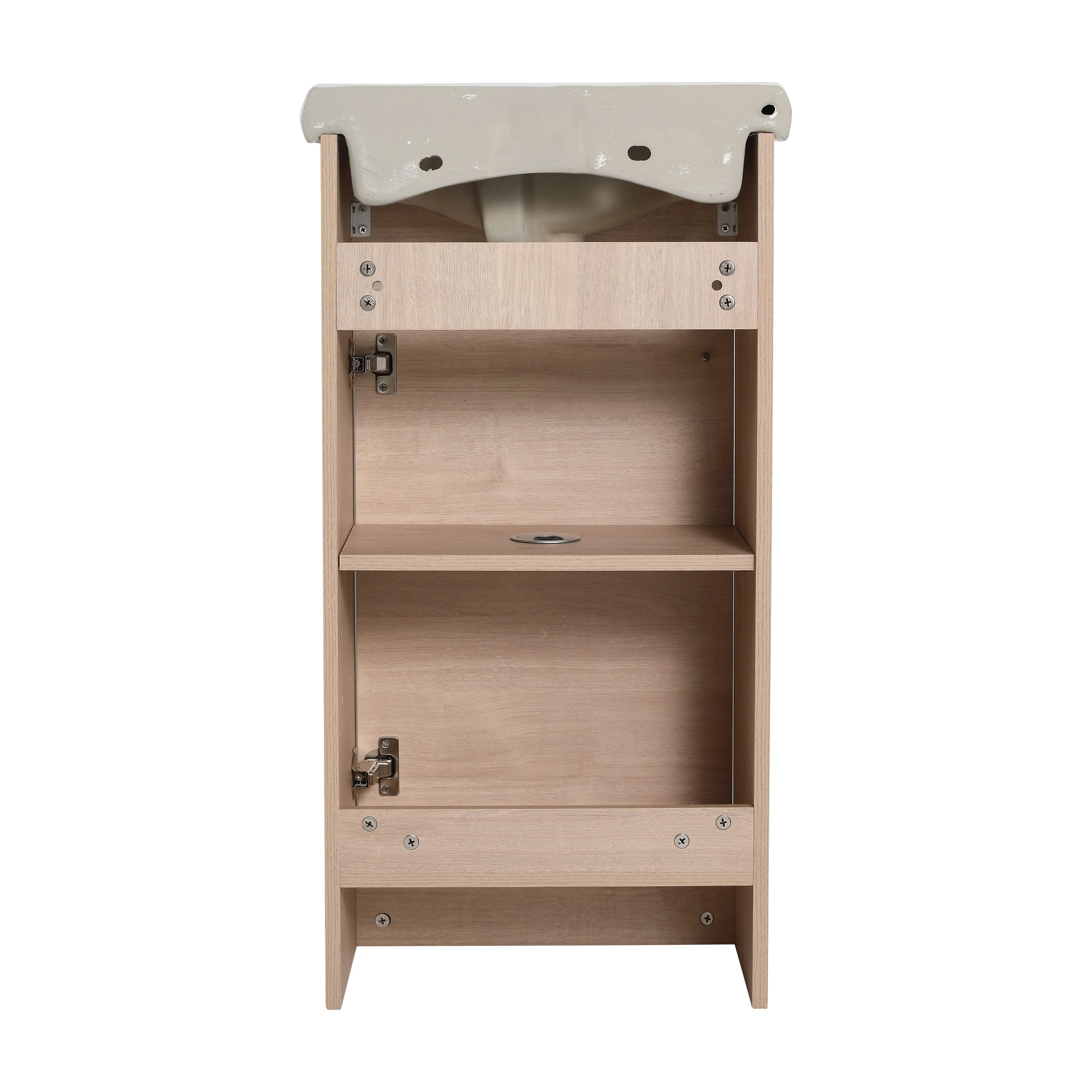 BNK 16/18/23 inch Freestanding/Floating Bathroom Vanity with Single Sink,Powder Room Vanity with Soft Close Door