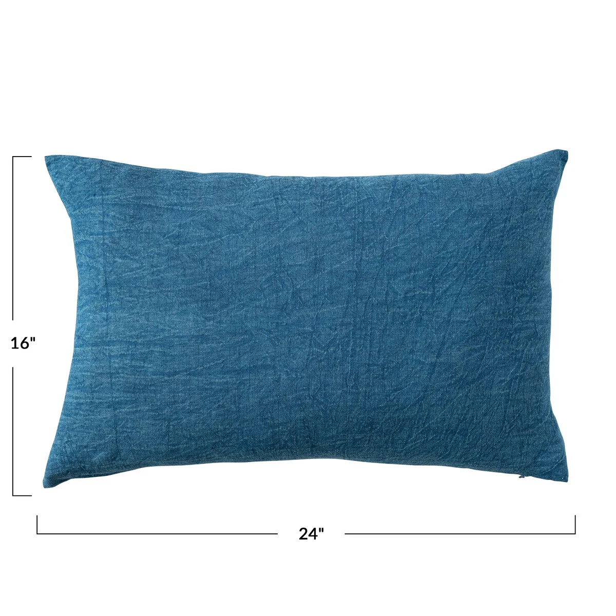 Stonewashed Linen Lumbar Pillow