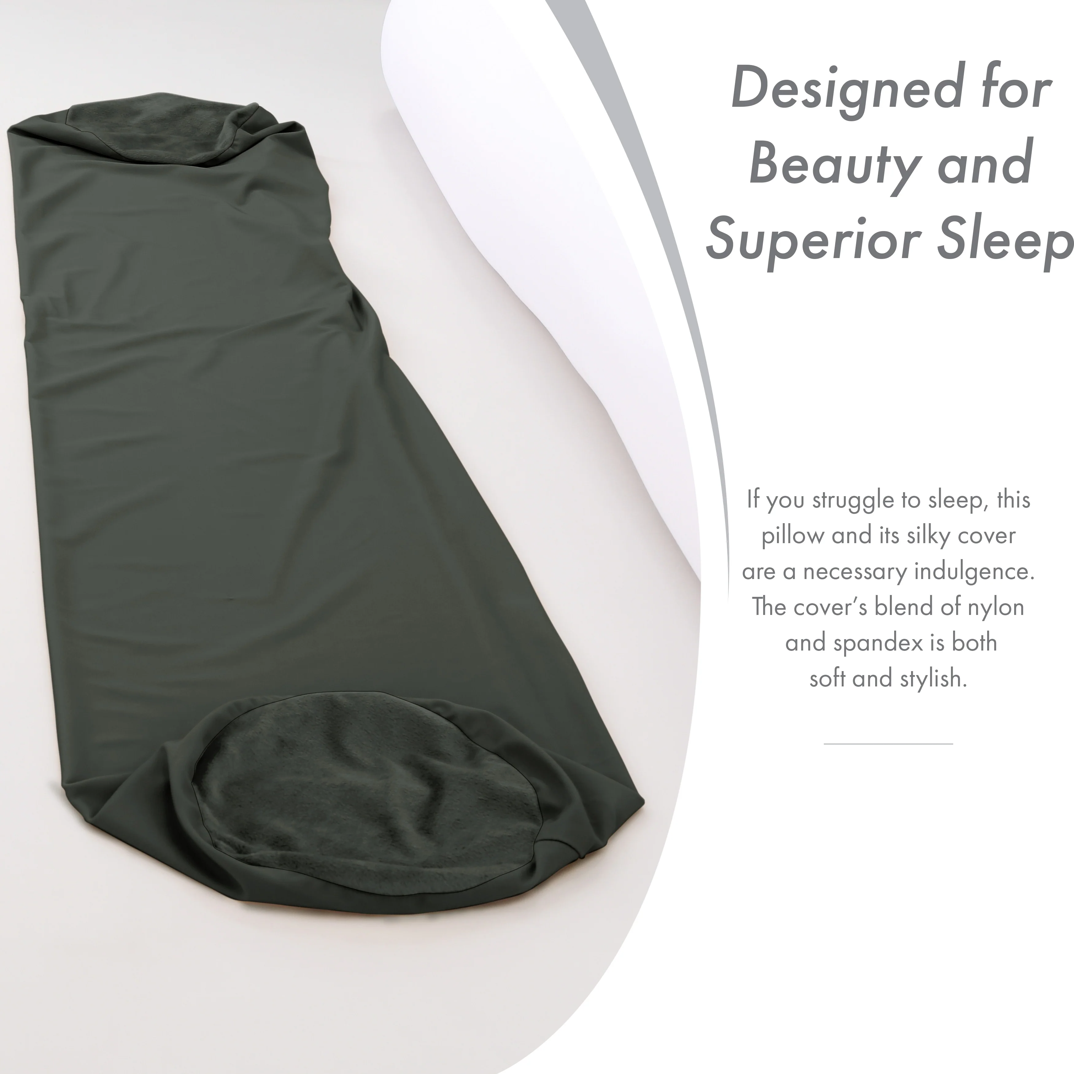 Straight Body Pillow, Premium Microbead,Side Sleeping / Pregnant Women