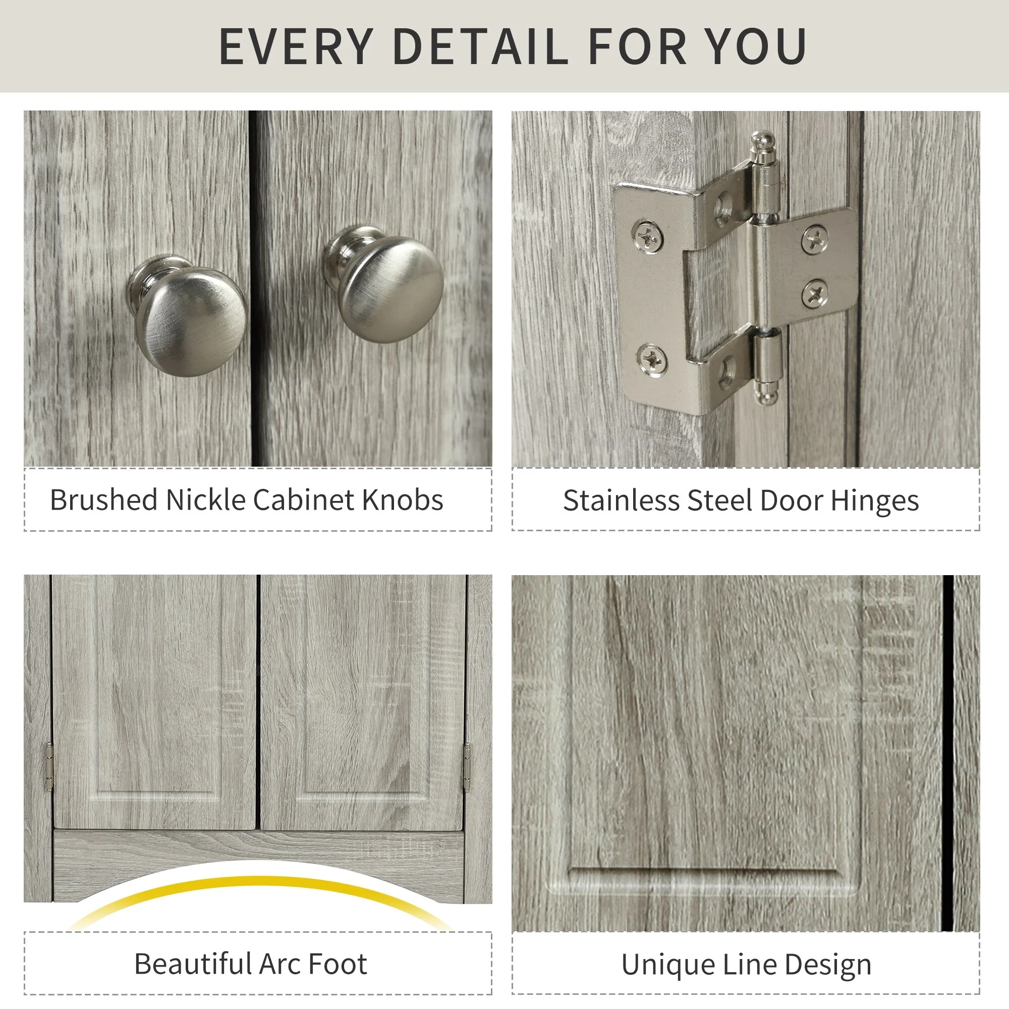 17.2 in. W x 17.2 in. D Triangle Bathroom Storage Cabinet with Adjustable Shelves