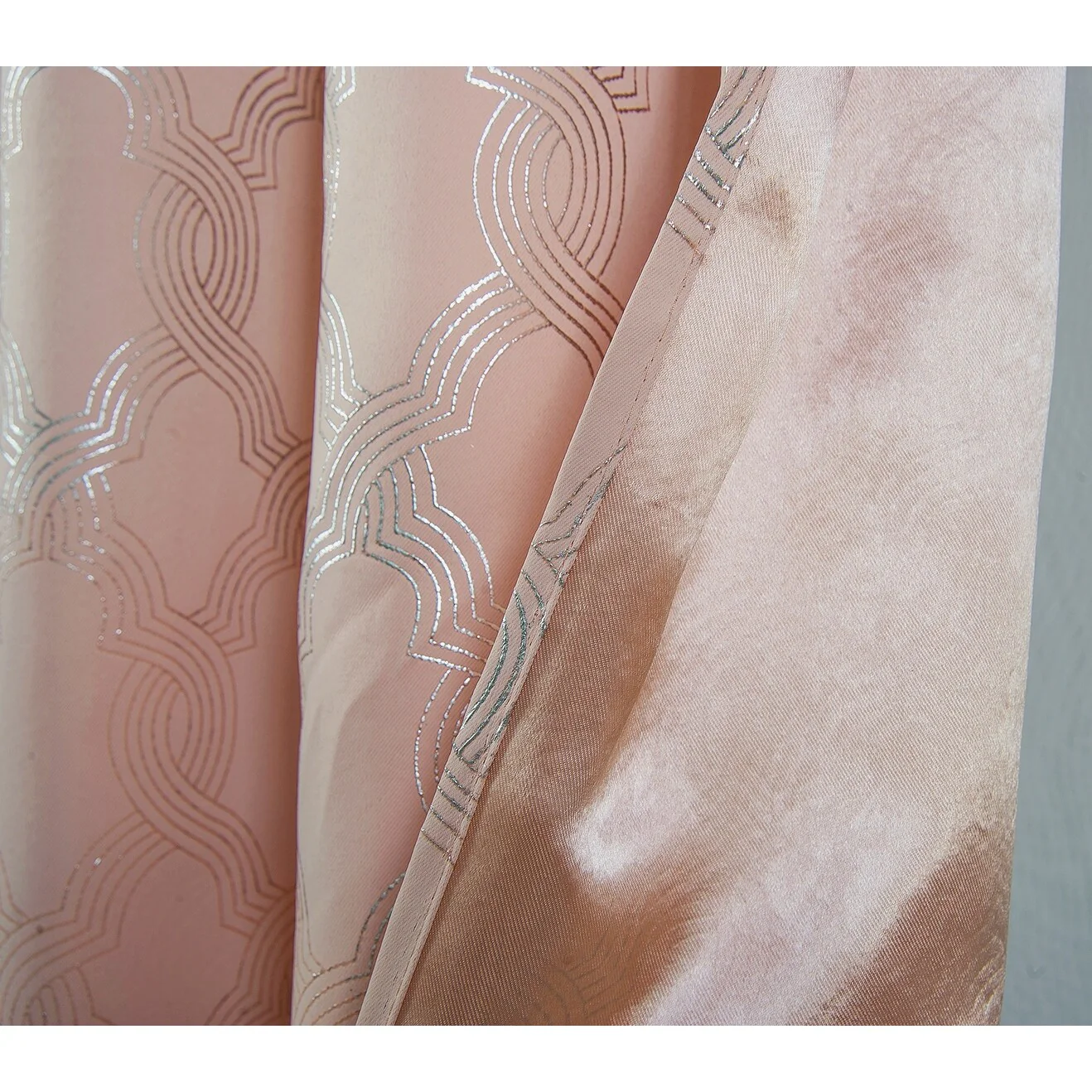 Jansen Geometric Blackout Window Curtain Panel 90 inches