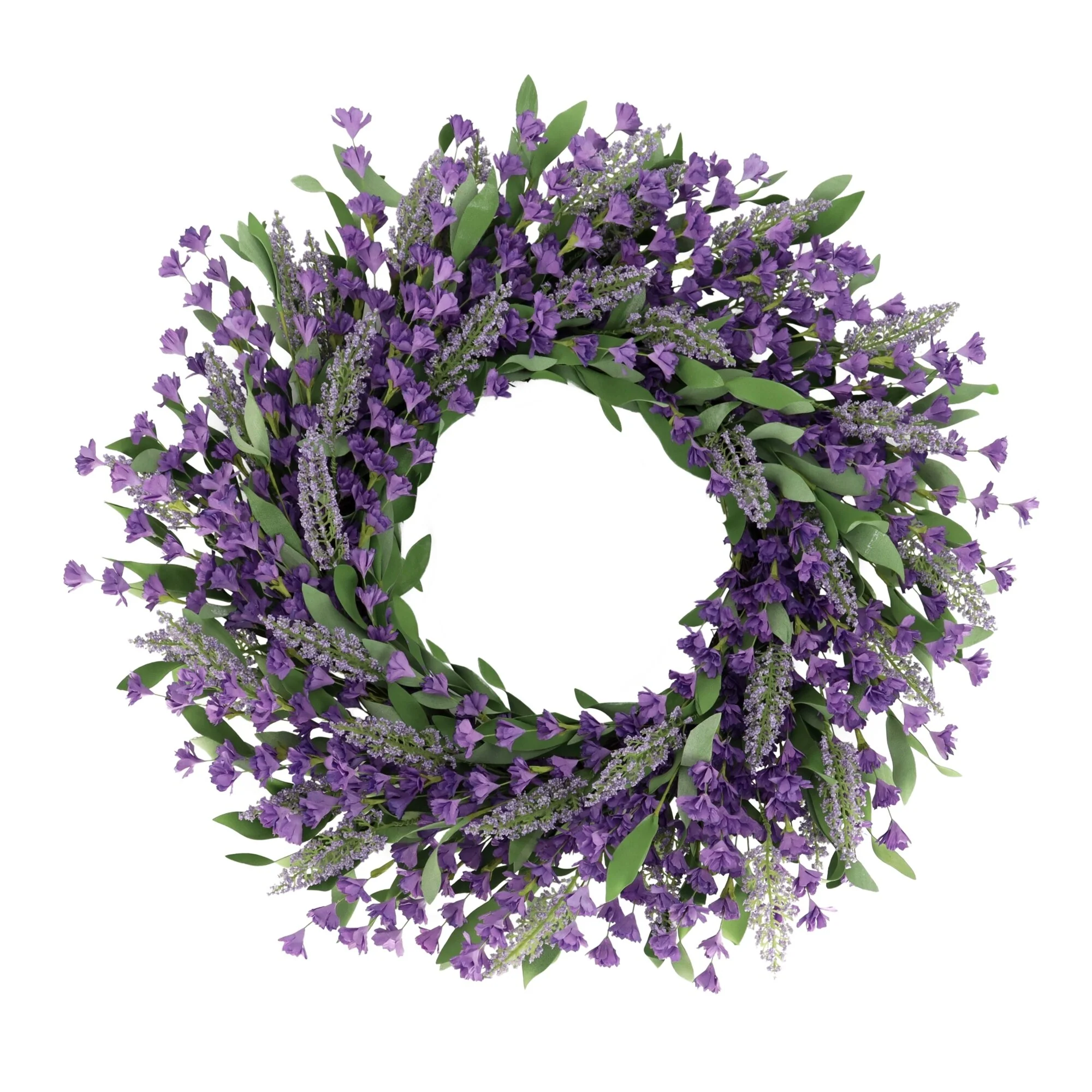 Lavender Floral Artificial Wreath - 24